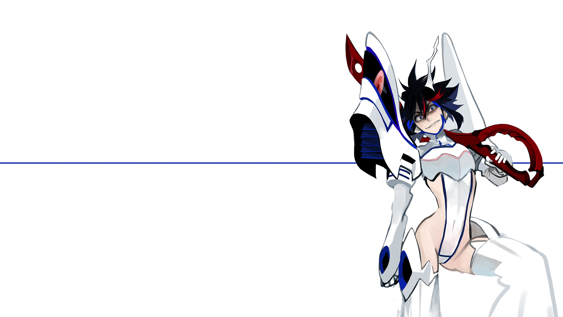 Ryuko Matoi from Kill la Kill in Senketsu HD Wallpaper