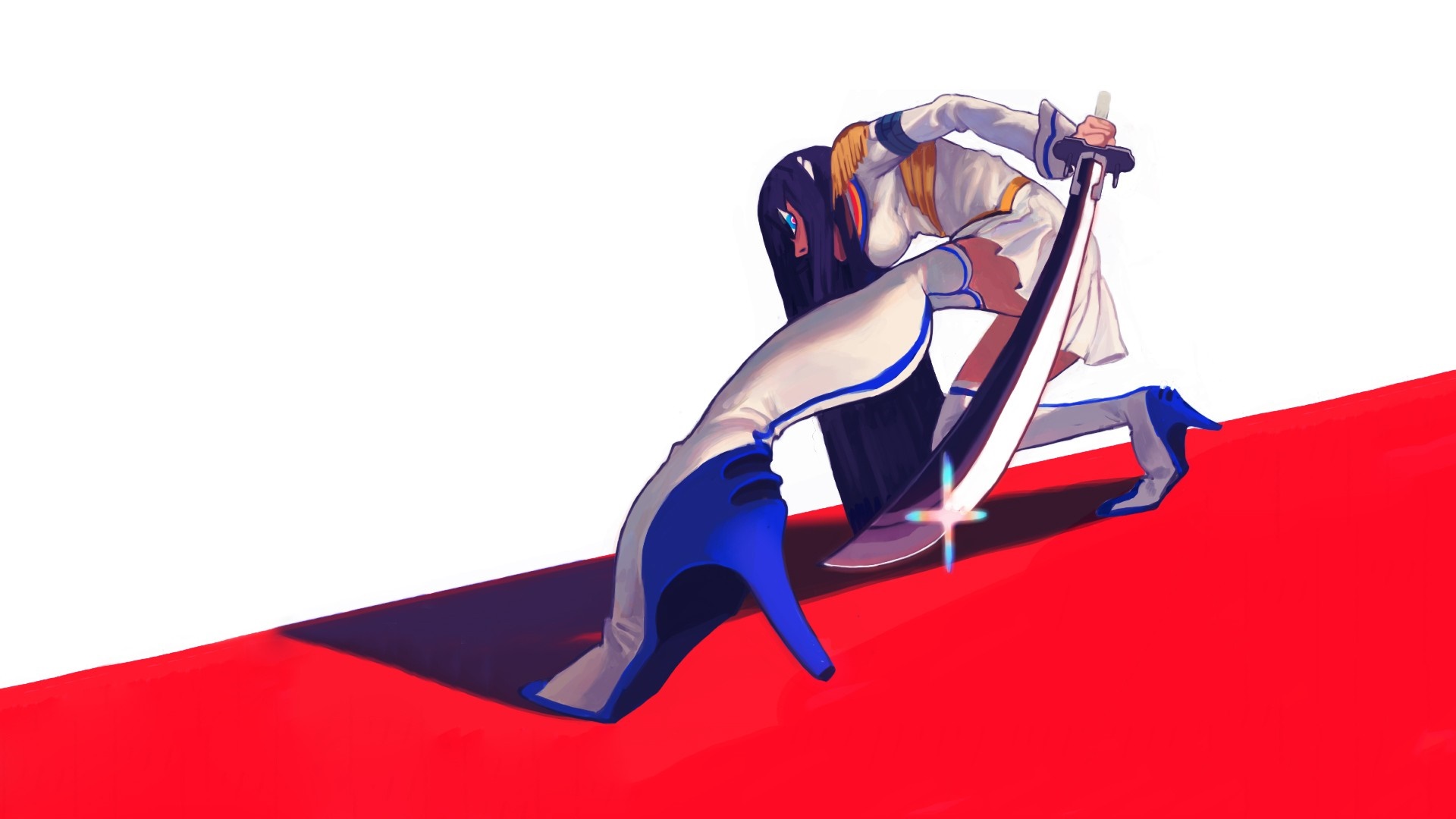 Satsuki Kiryuin from Kill la Kill with a sword HD Wallpaper