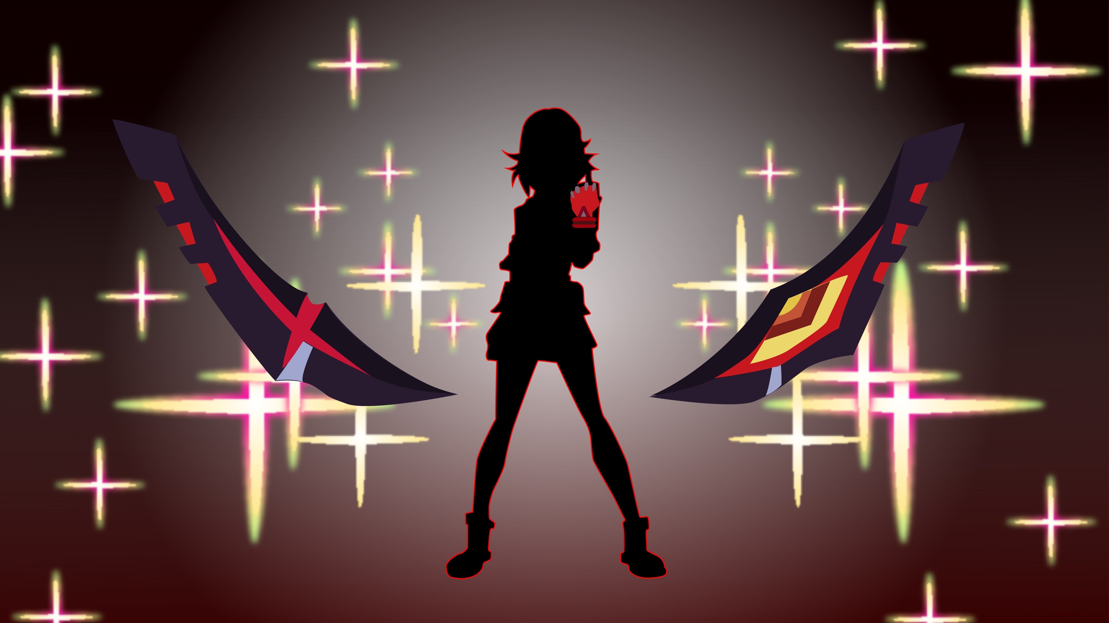 Ryuuko Matoi from Kill la Kill with Scissor Blades HD Wallpaper