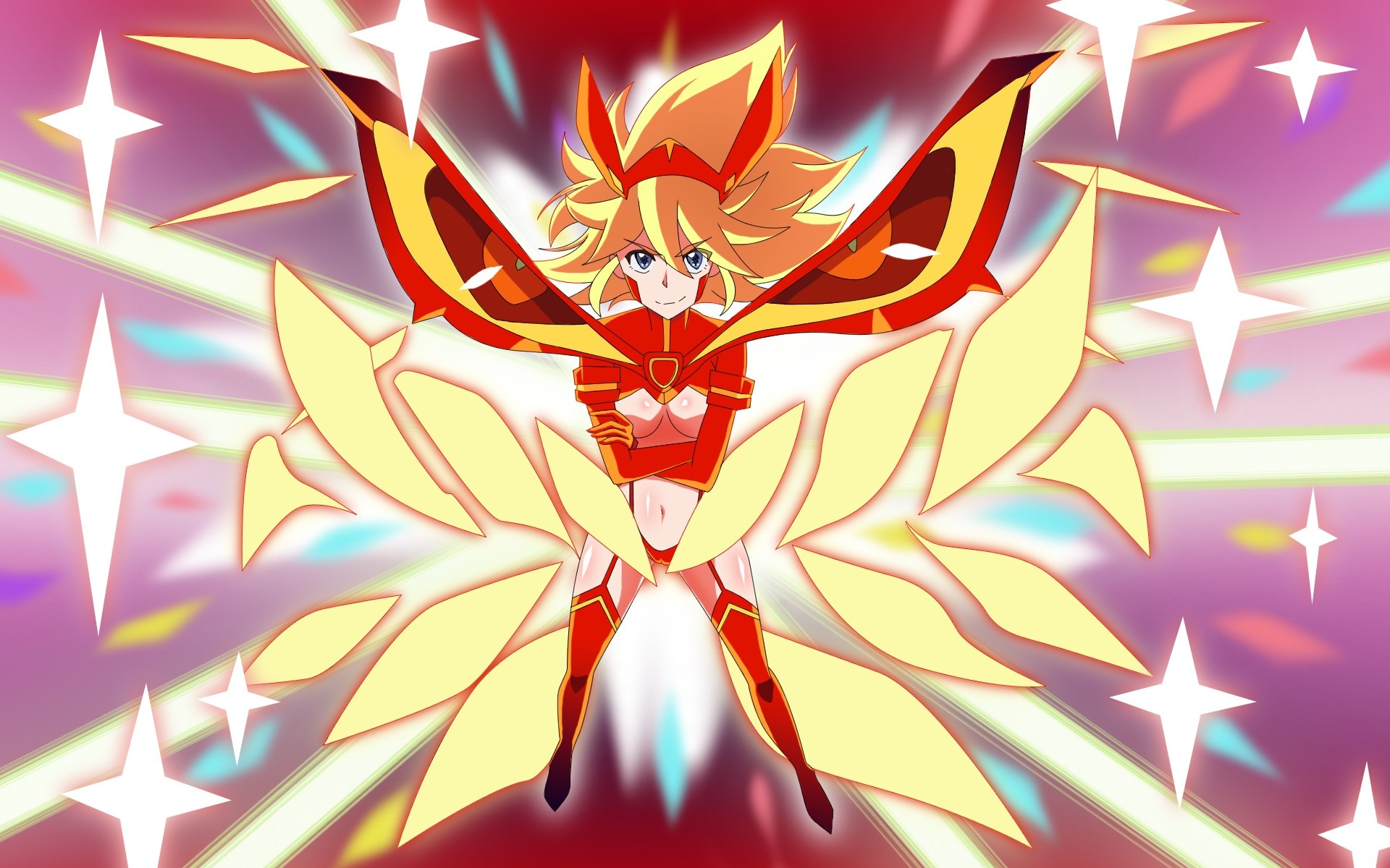 Ryuko Matoi from Kill la Kill with wings HD Wallpaper