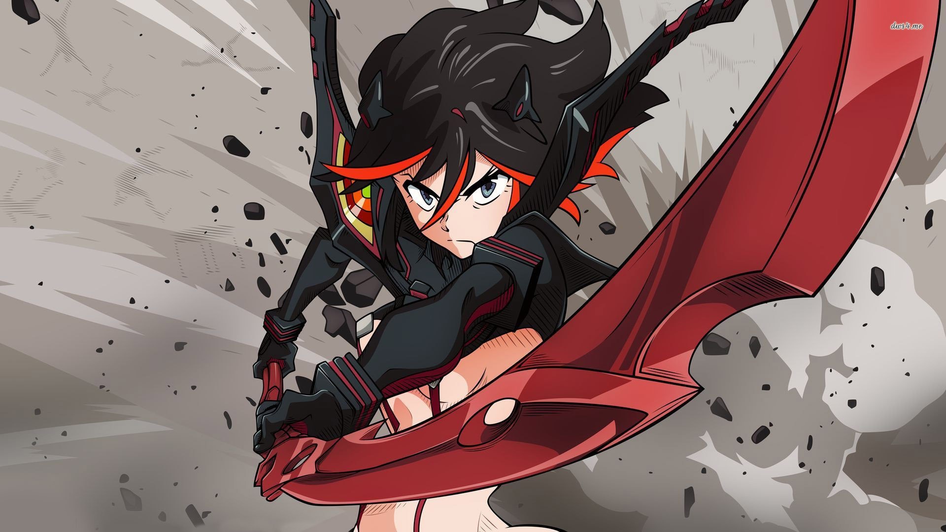 Ryuuko Matoi from Kill la Kill with Scissor Blade HD Wallpaper