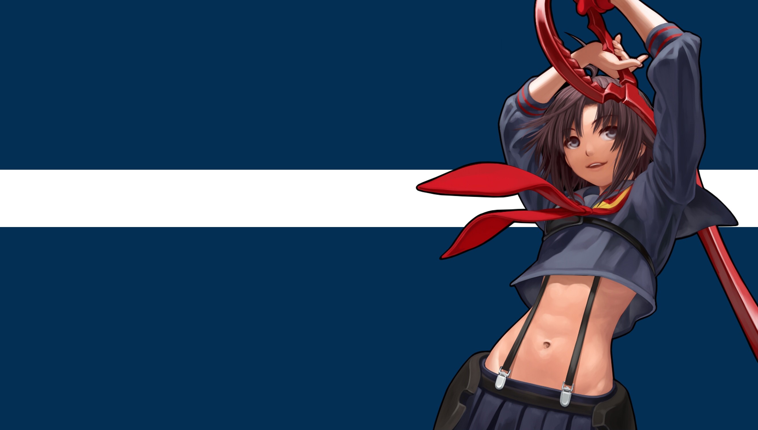 Ryuko Matoi from Kill la Kill with Scissor Blade HD Wallpaper