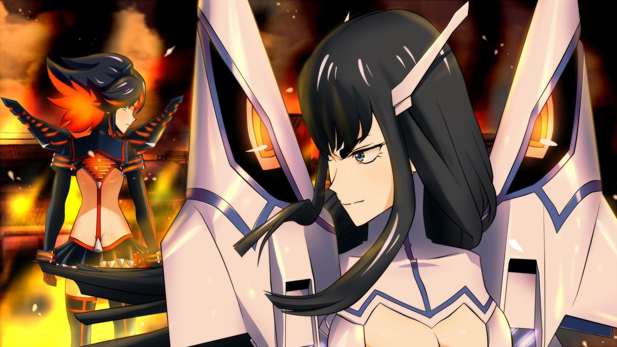 Matoi Ryuuko and Kiryuin Satsuki from Kill la Kill HD Wallpaper