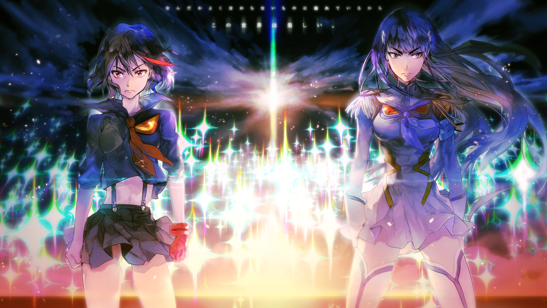Matoi Ryuuko and Kiryuin Satsuki from Kill la Kill HD Wallpaper