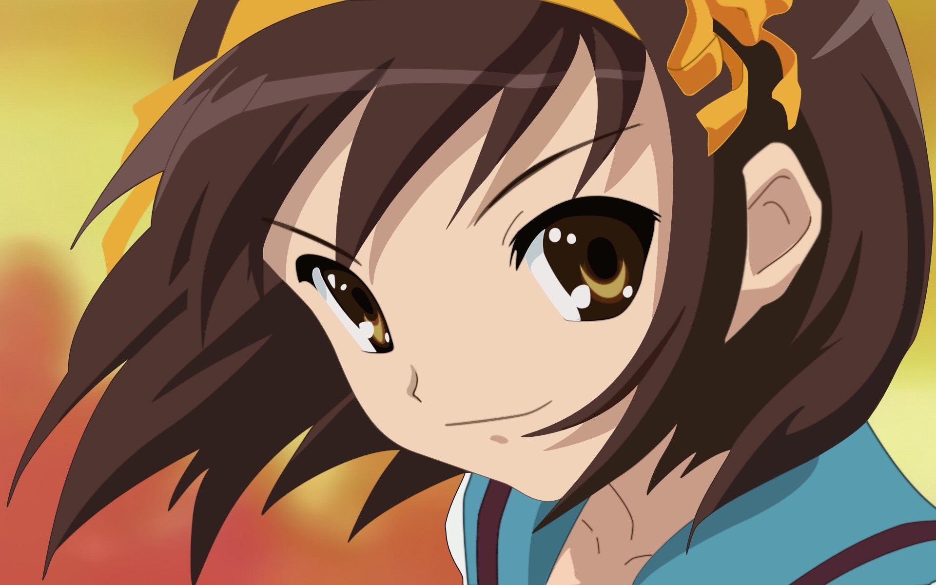 Suzumiya Haruhi from The Melancholy of Haruhi Suzumiya HD Wallpaper