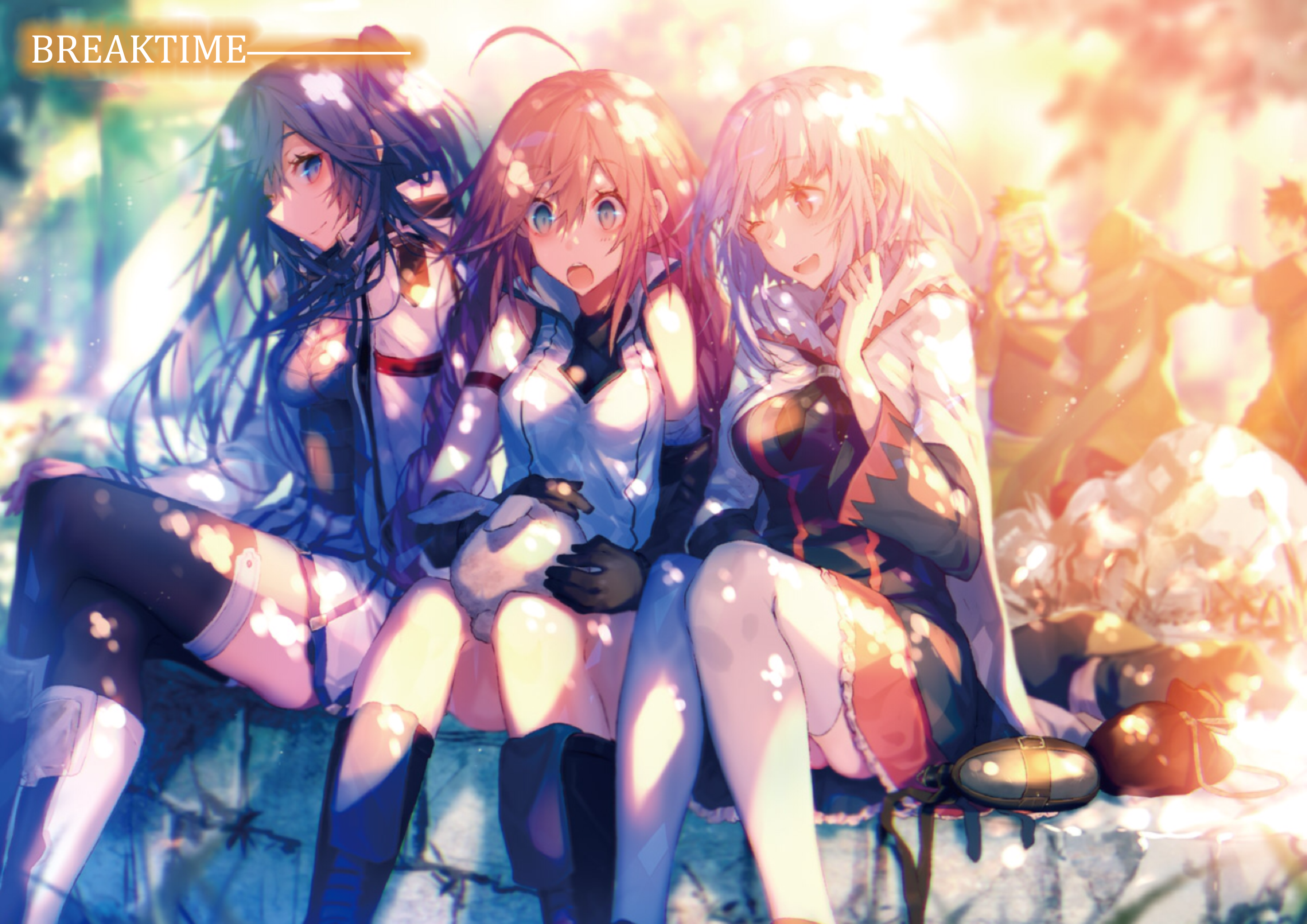 Yume and friends from Hai to Gensou no Grimgar taking a break HD Wallpaper
