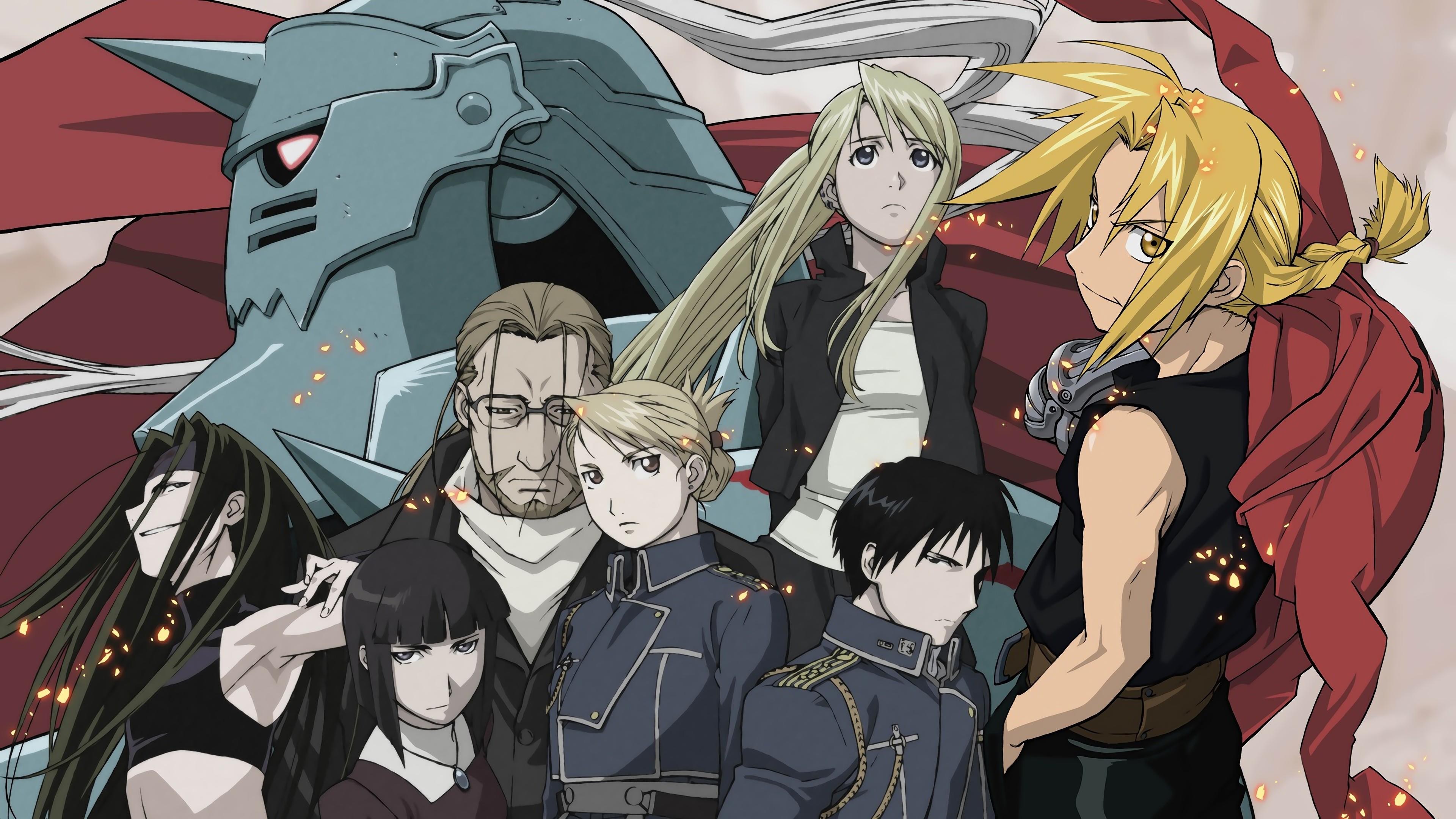 Fullmetal Alchemist characters illustration HD Wallpaper