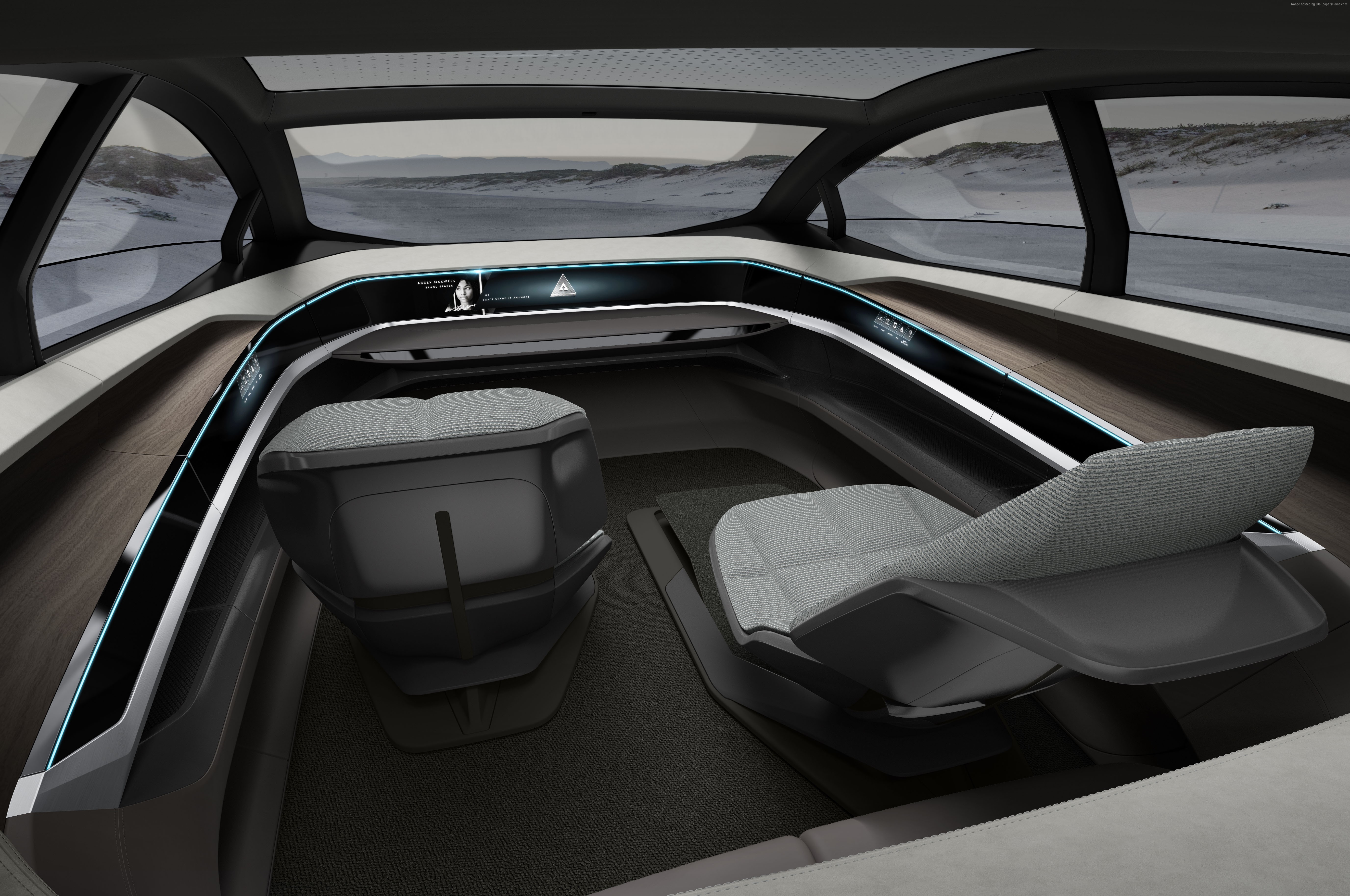 Audi Aicon electric car interior HD Wallpaper