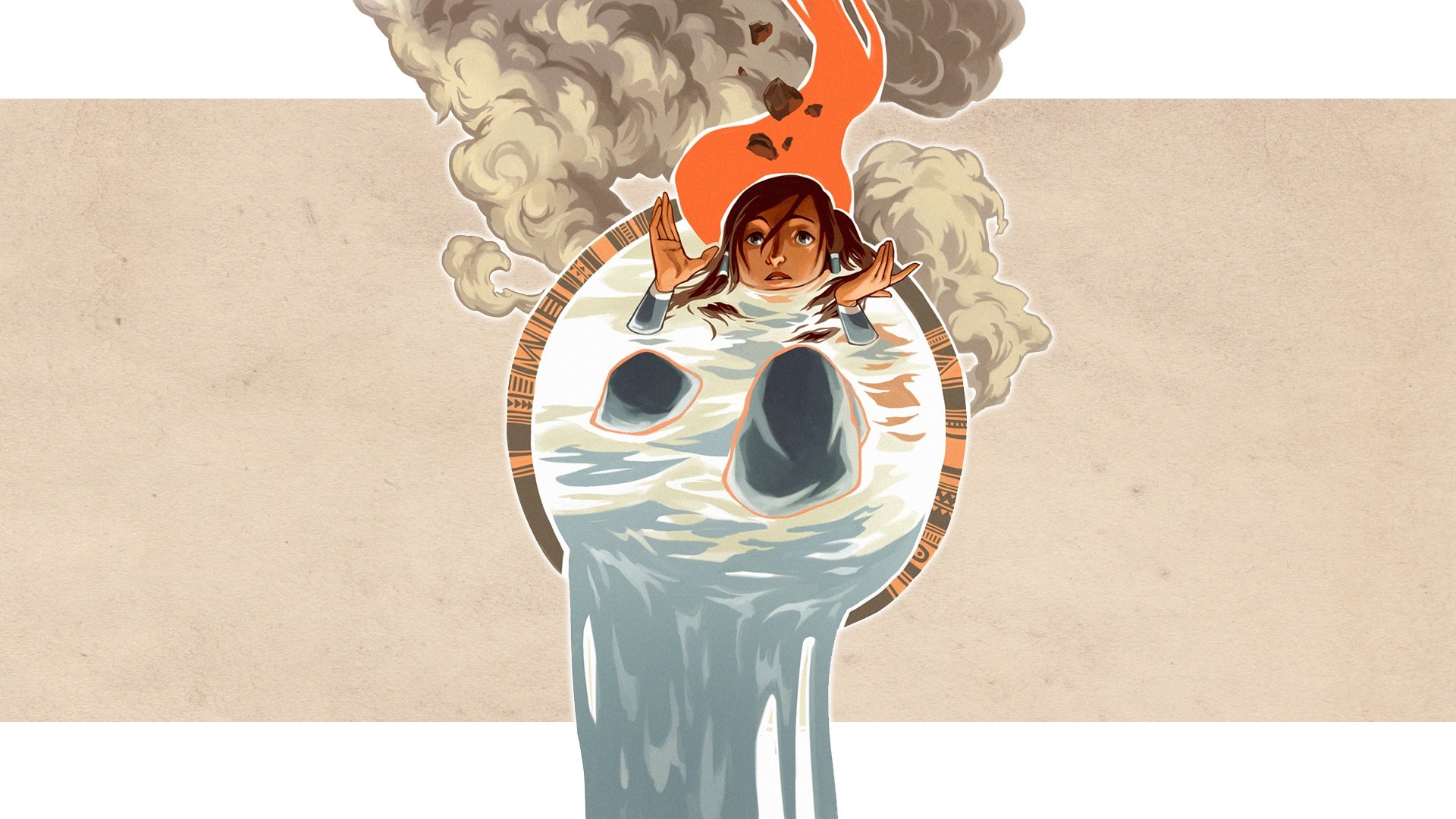 Korra from The Legend of Korra in a bath HD Wallpaper