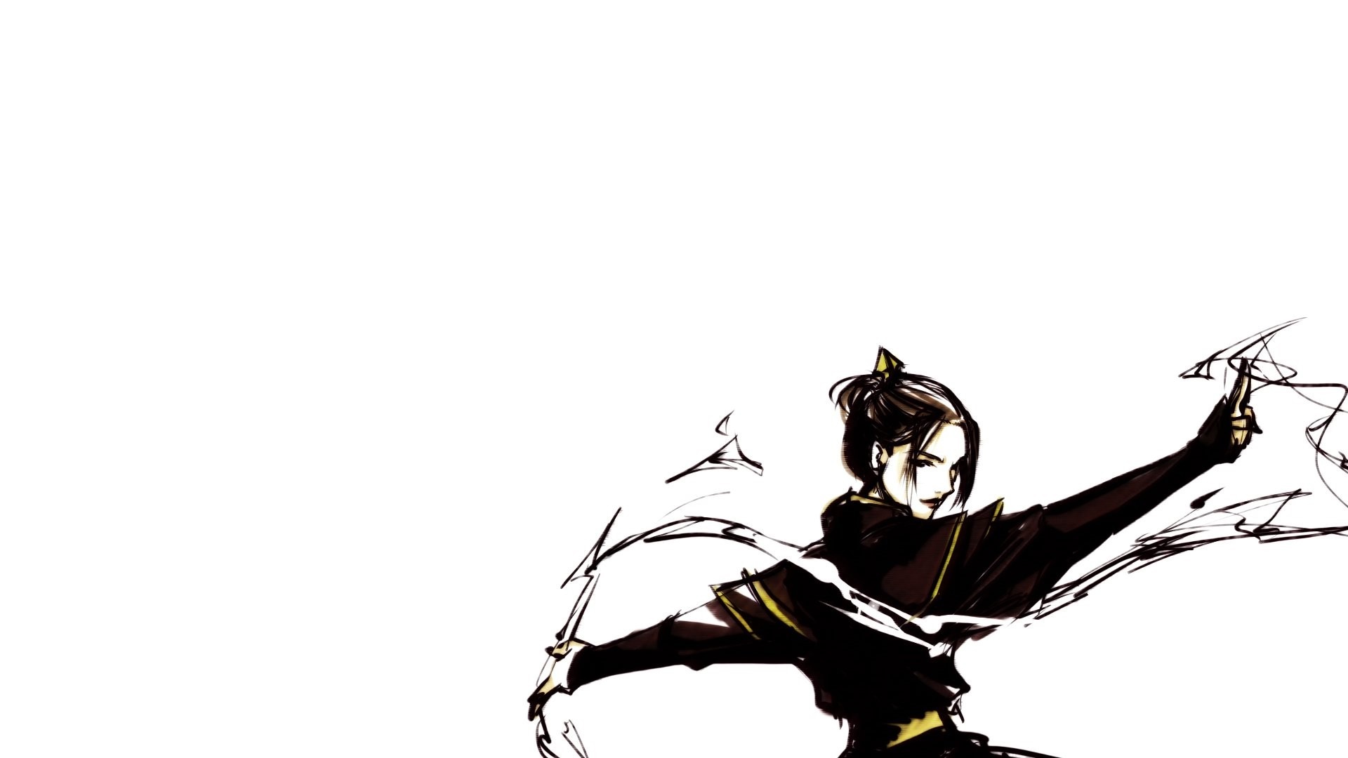 Azula from Avatar The Last Airbender in a sketch style HD Wallpaper