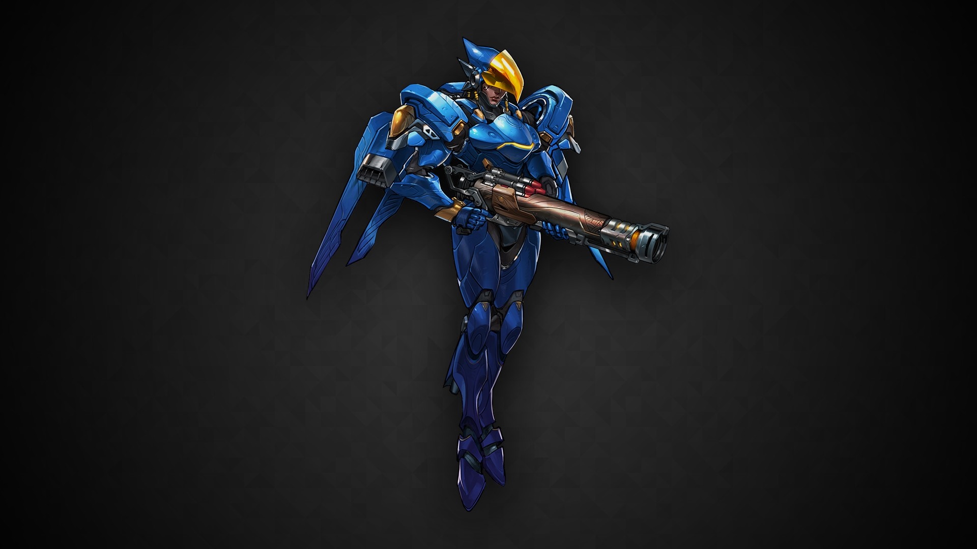 Pharah from Overwatch holding a weapon HD Wallpaper
