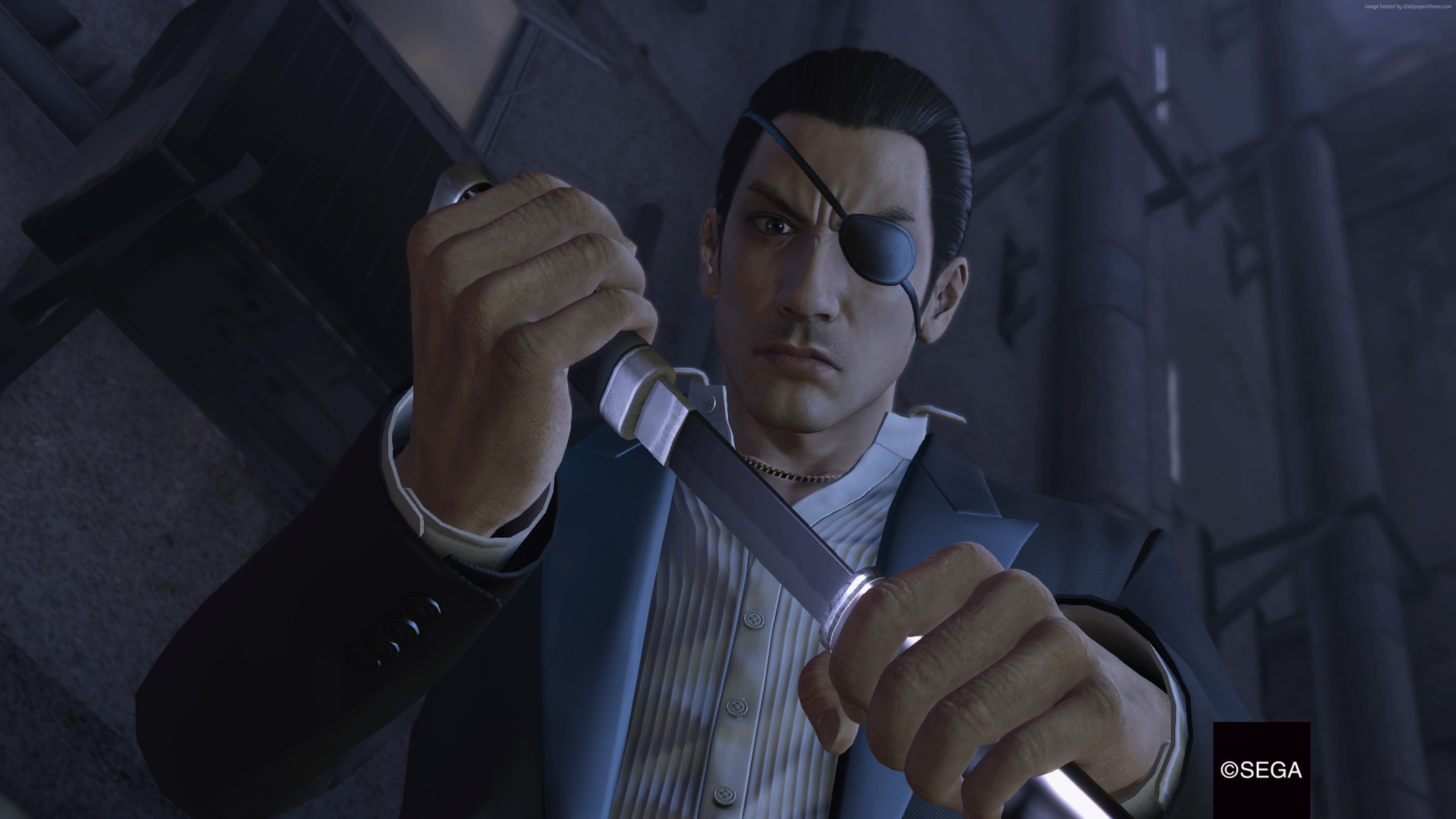 Kazuma Kiryu from Yakuza: Kiwami 2 HD Wallpaper