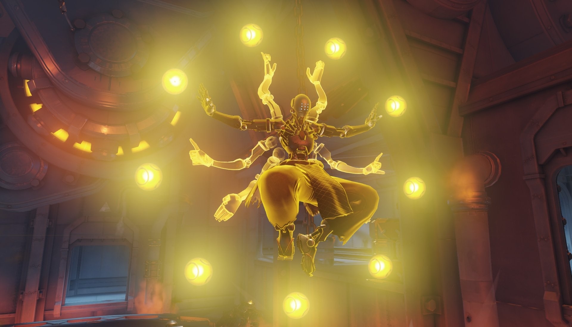 Zenyatta from Overwatch using his ultimate ability HD Wallpaper