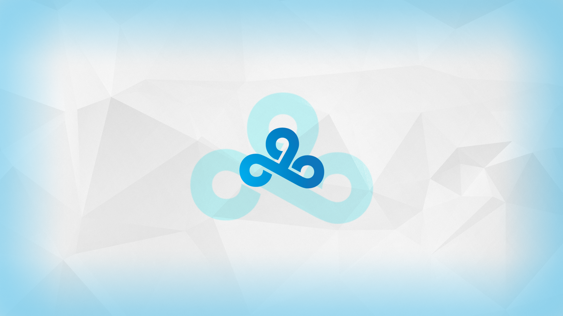 Cloud9 logo on a polygonal background HD Wallpaper