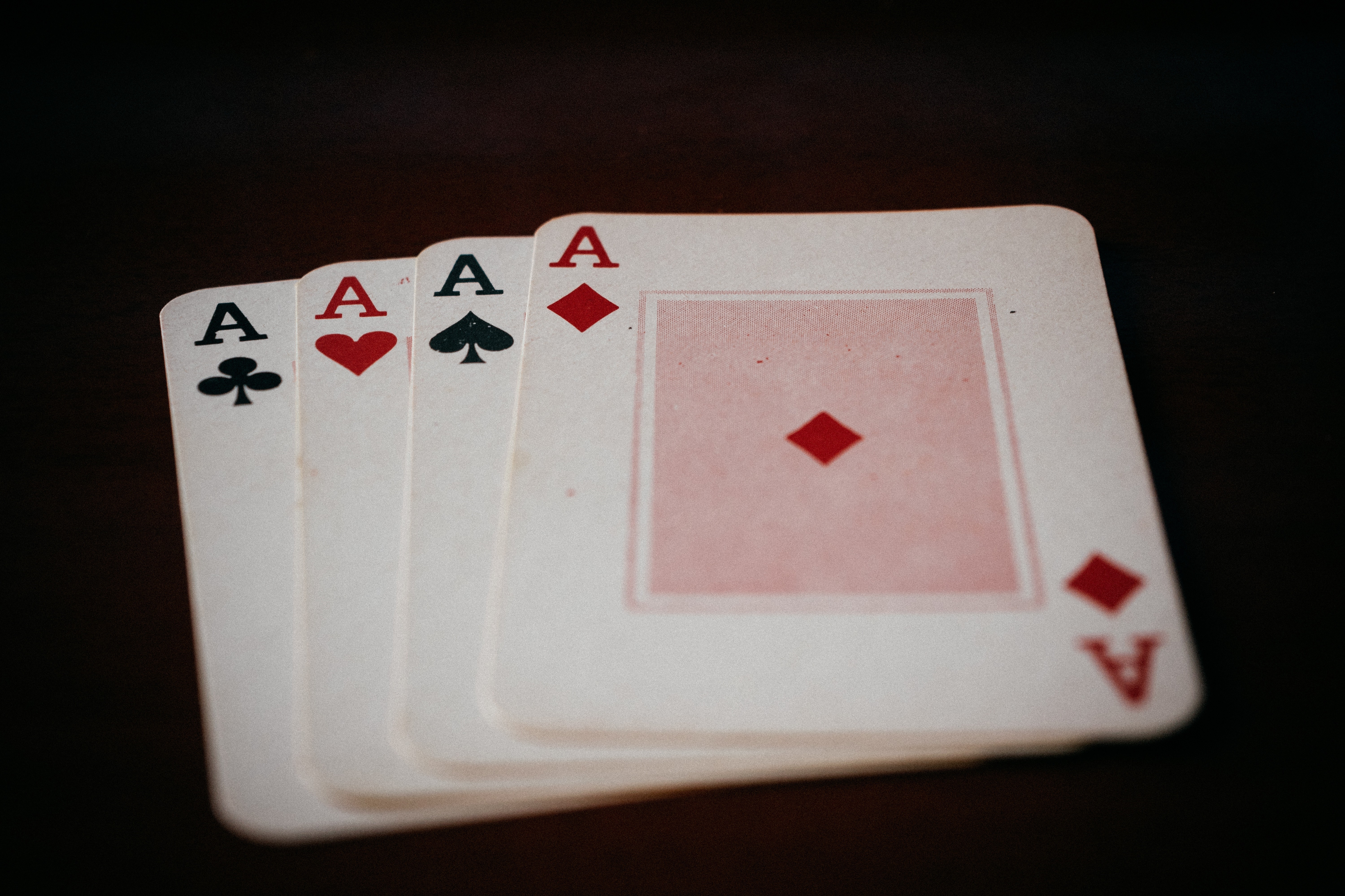 Four Aces Playing Cards HD Wallpaper