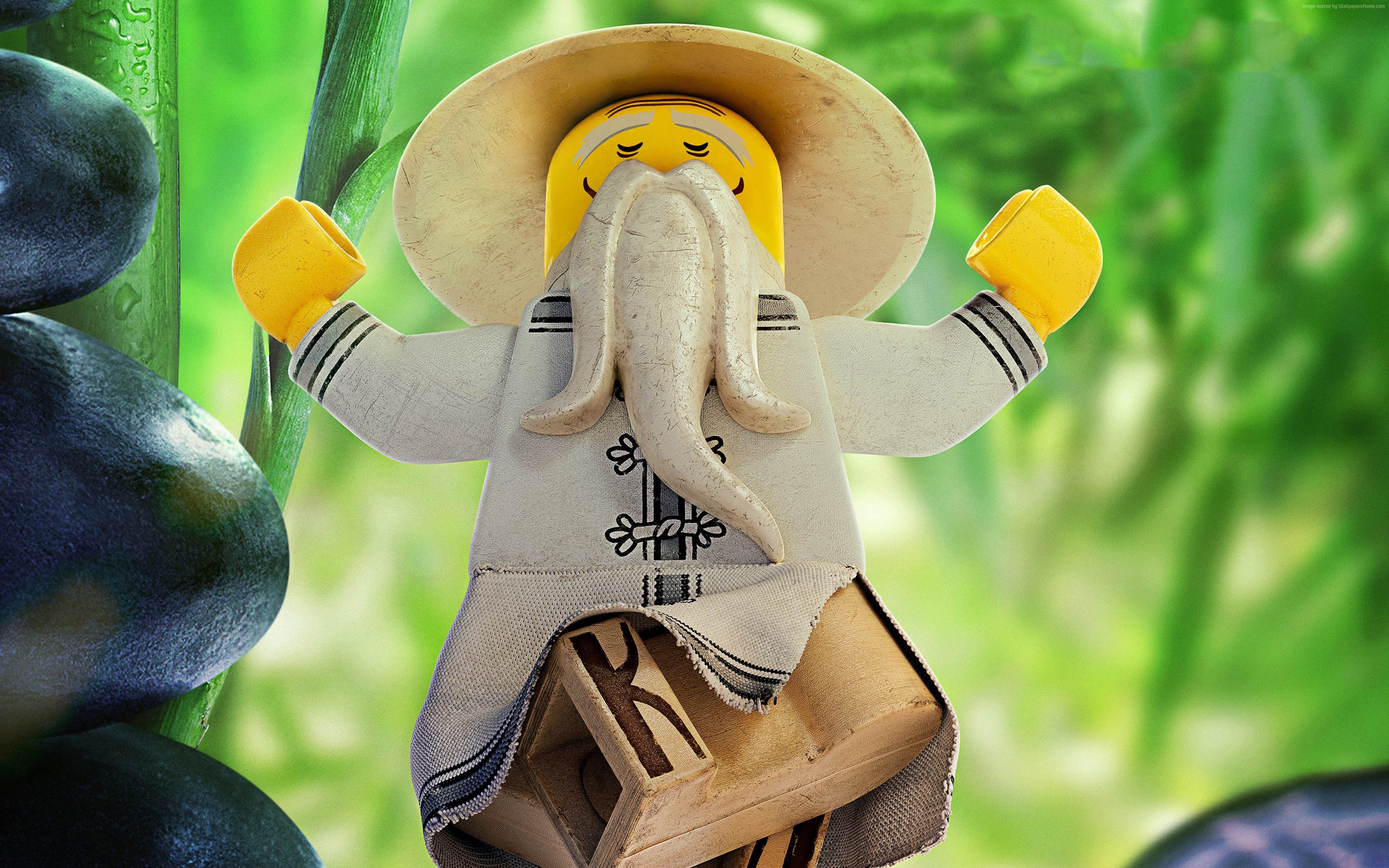 Sensei Wu from The LEGO Ninjago Movie 4K HD Wallpaper
