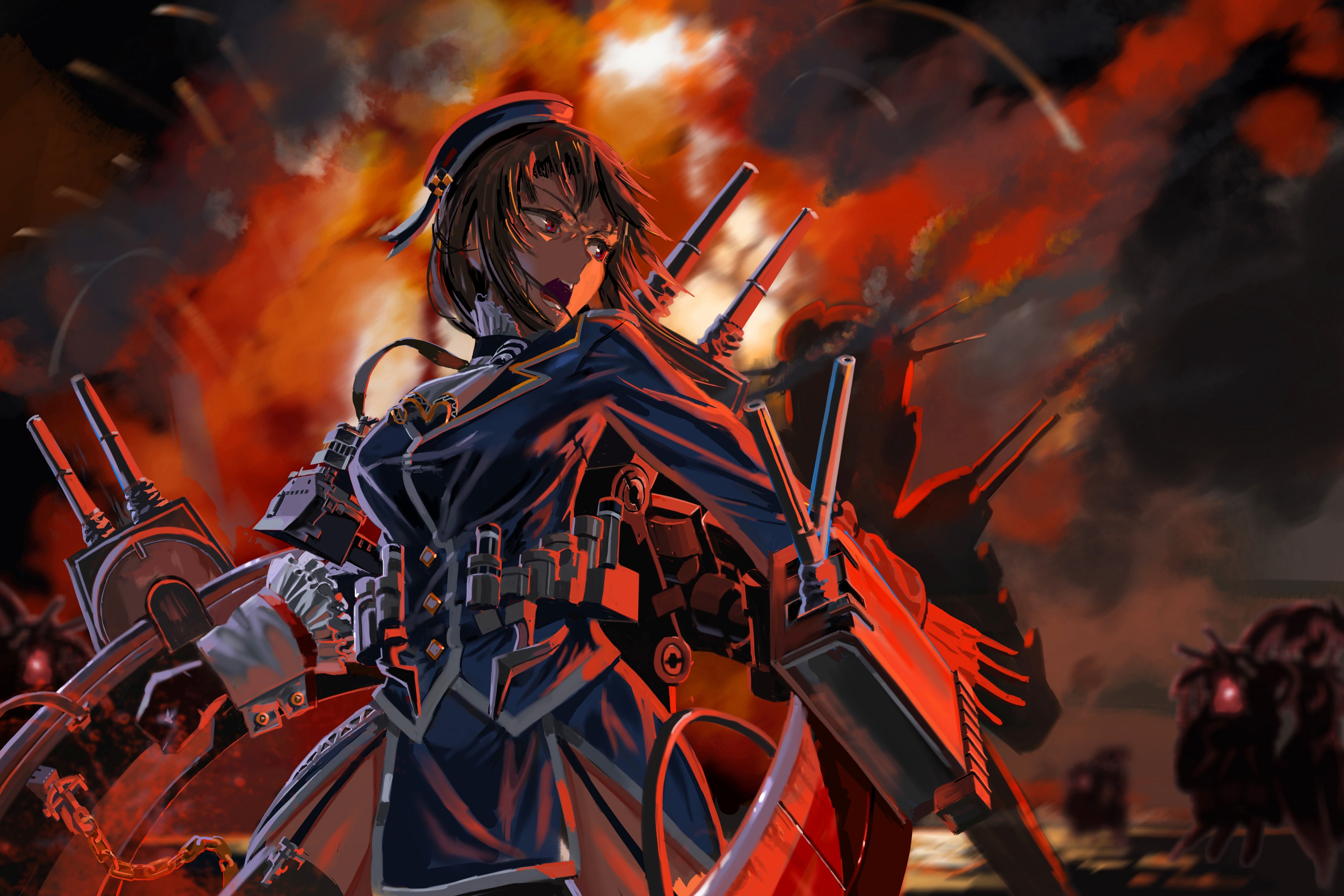 Takao KanColle in battle HD Wallpaper
