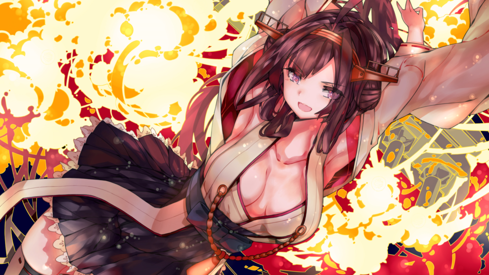 Kongou from Kantai Collection HD Wallpaper
