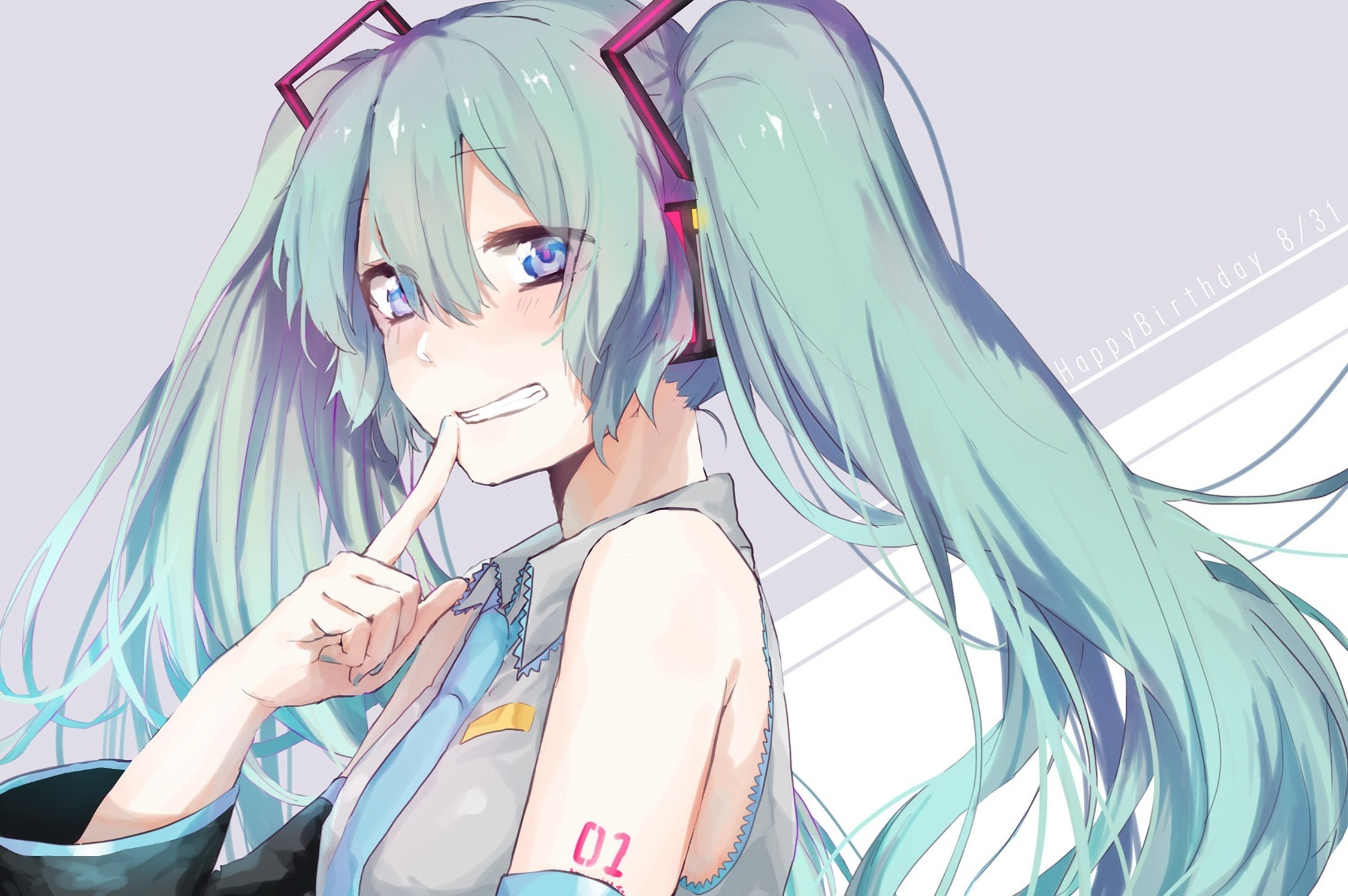 Hatsune Miku from Vocaloid HD Wallpaper