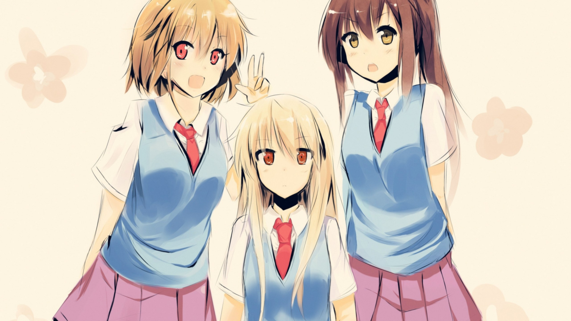 Three girls from Sakurasou no Pet na Kanojo HD Wallpaper