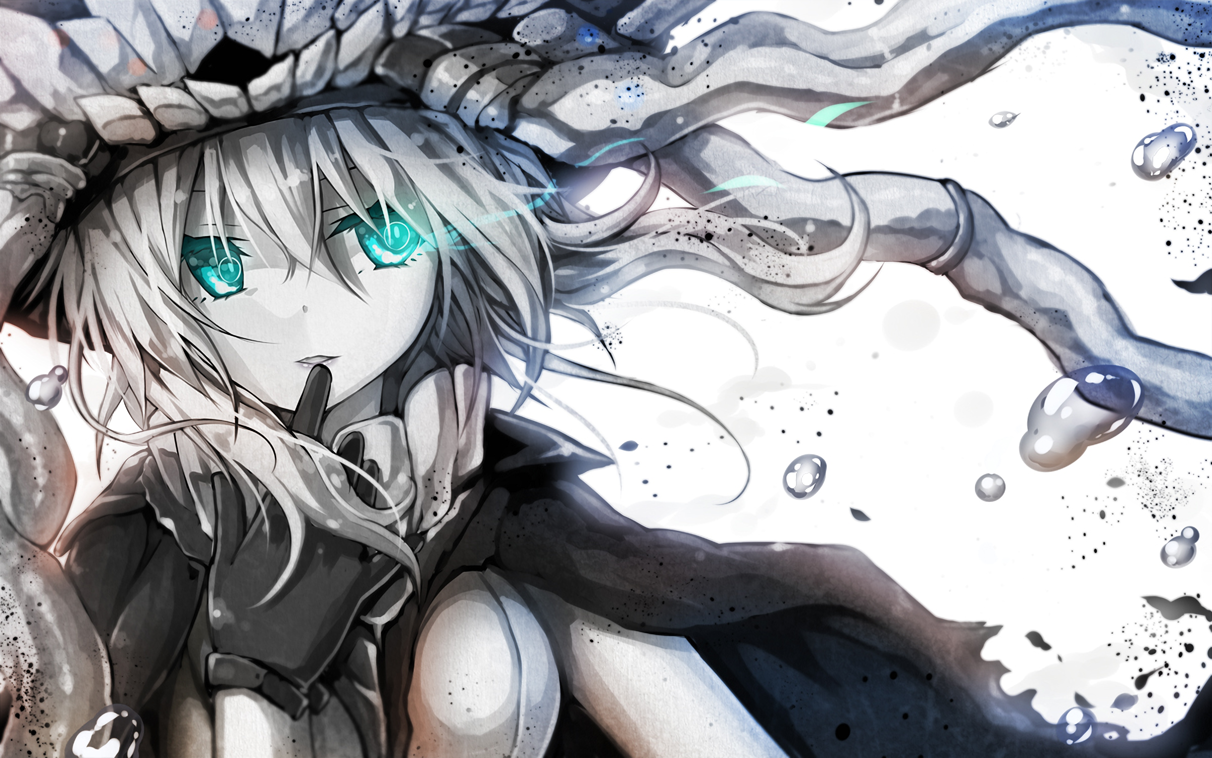Anime girl with glowing eyes and tentacles from Kantai Collection HD Wallpaper