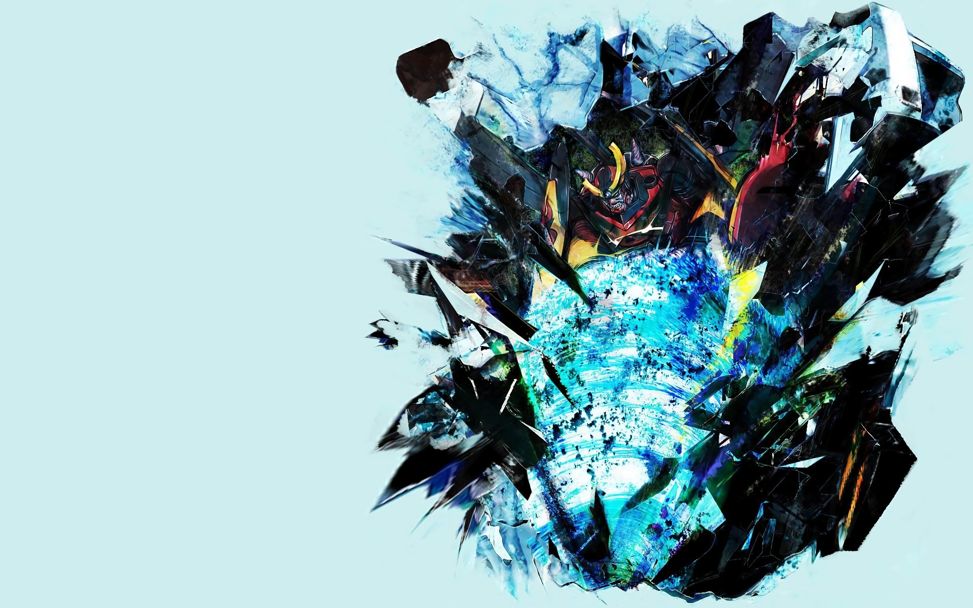 Gurren Lagann abstract art HD Wallpaper
