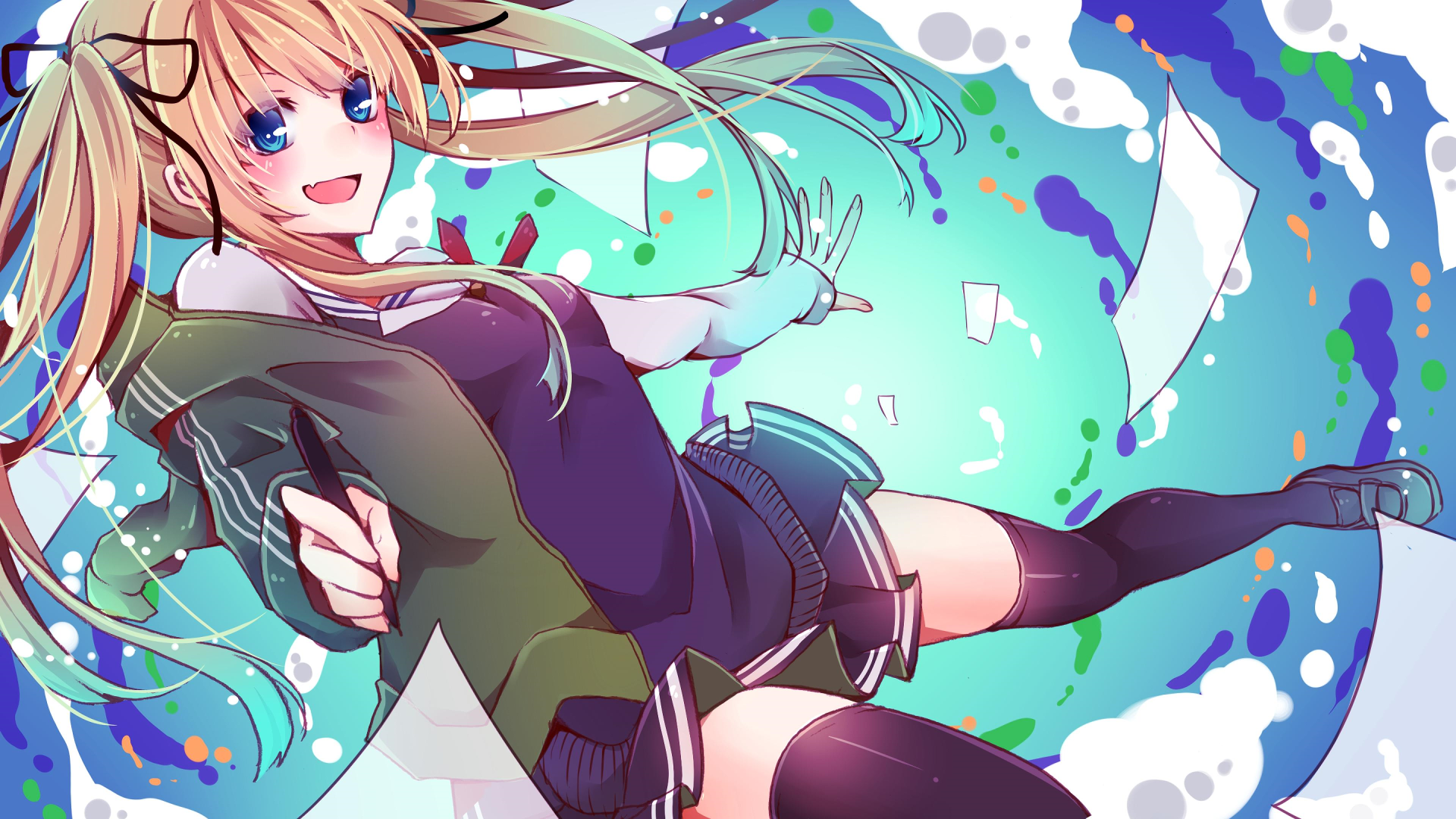 Eriri Spencer Sawamura from Saenai Heroine no Sodatekata drawing HD Wallpaper