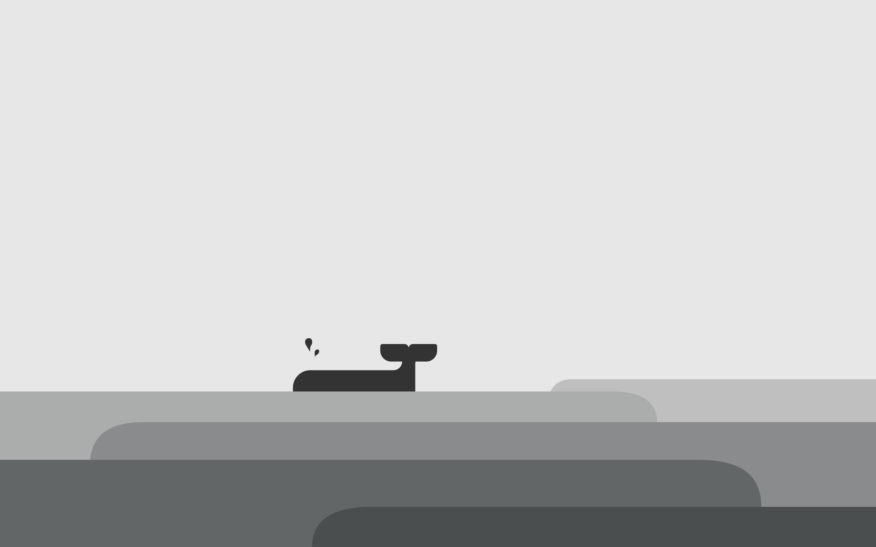 Minimalist whale breaching in abstract monochrome ocean waves HD Wallpaper