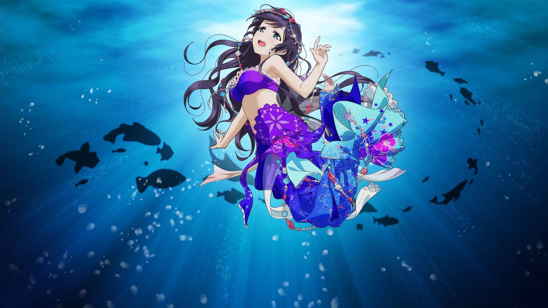 Toujou Nozomi from Love Live! underwater HD Wallpaper