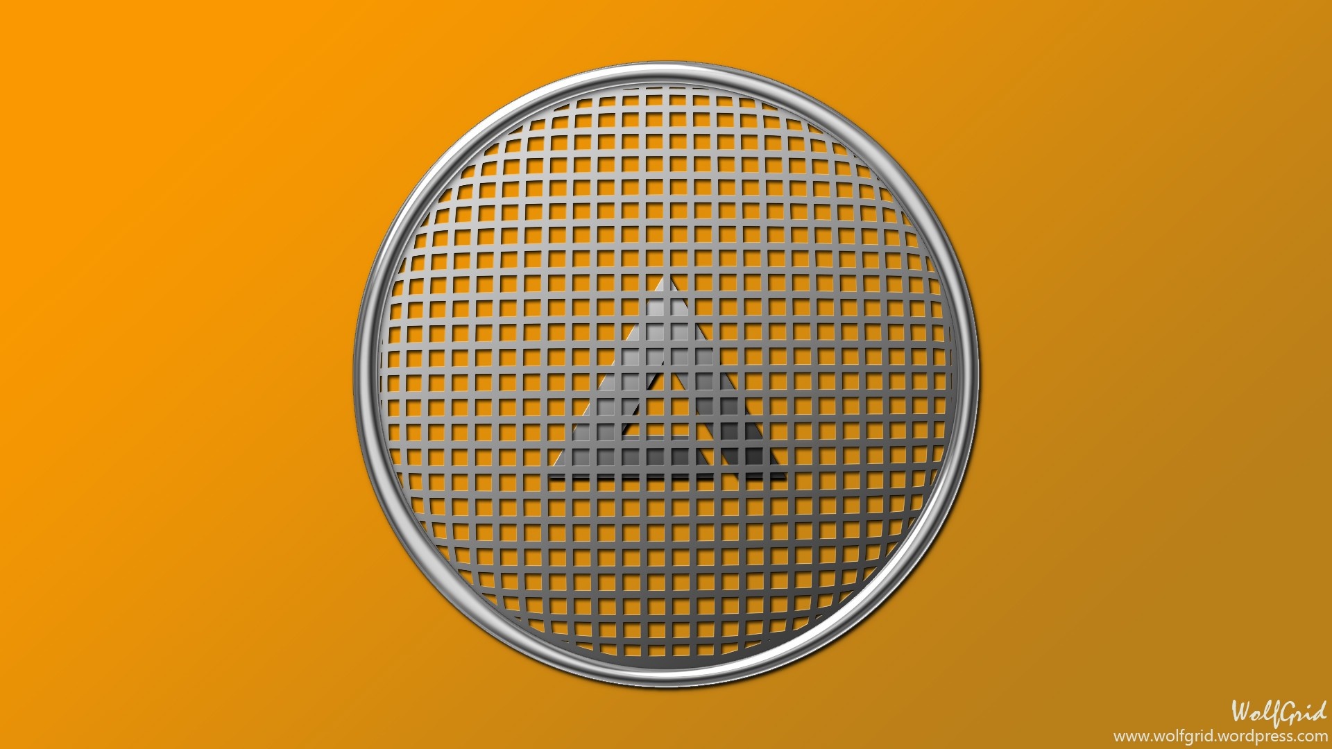 Aimp logo with triangle on a grid HD Wallpaper