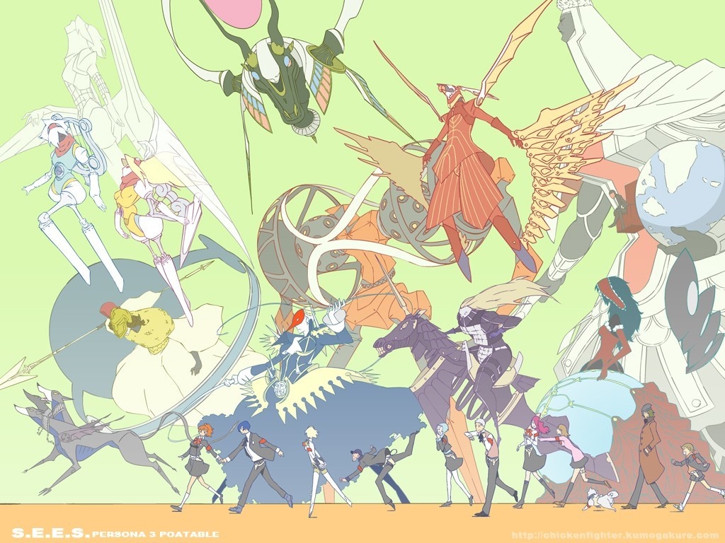 SEES Persona 3 Portable Personas and Characters HD Wallpaper