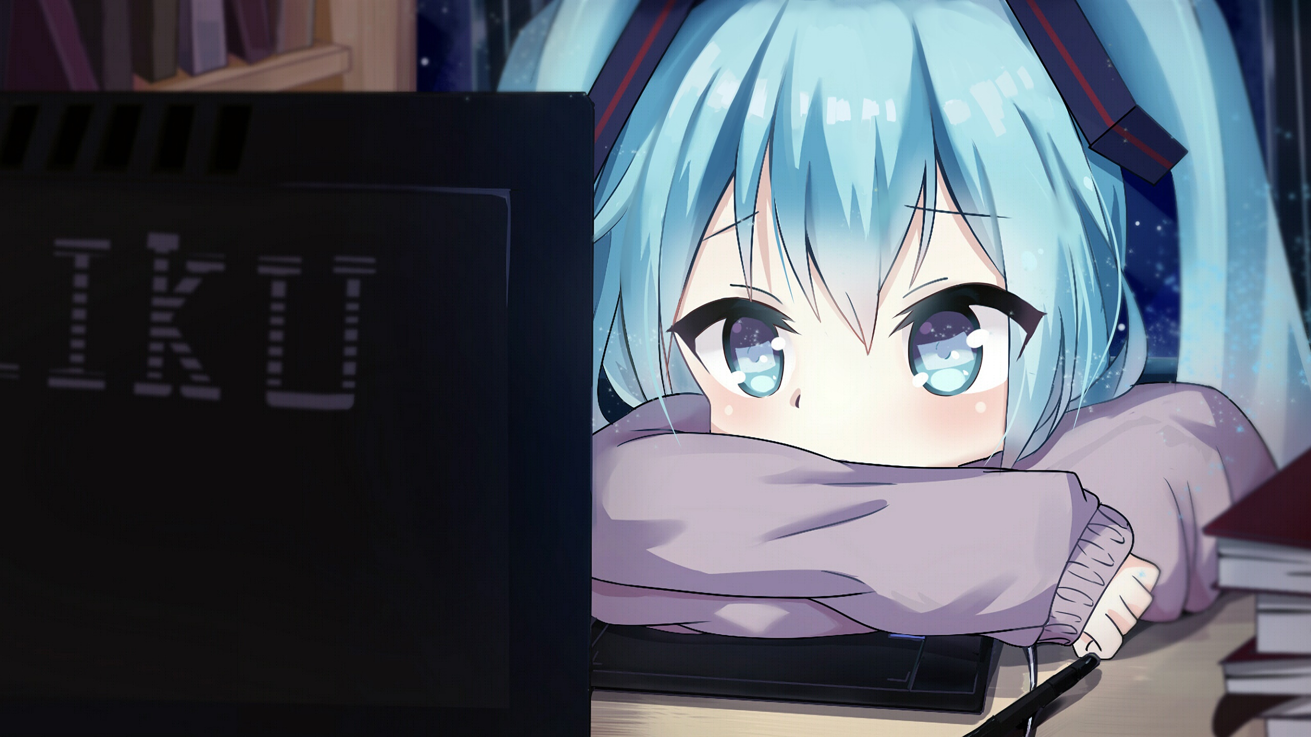 Hatsune Miku from Vocaloid HD Wallpaper