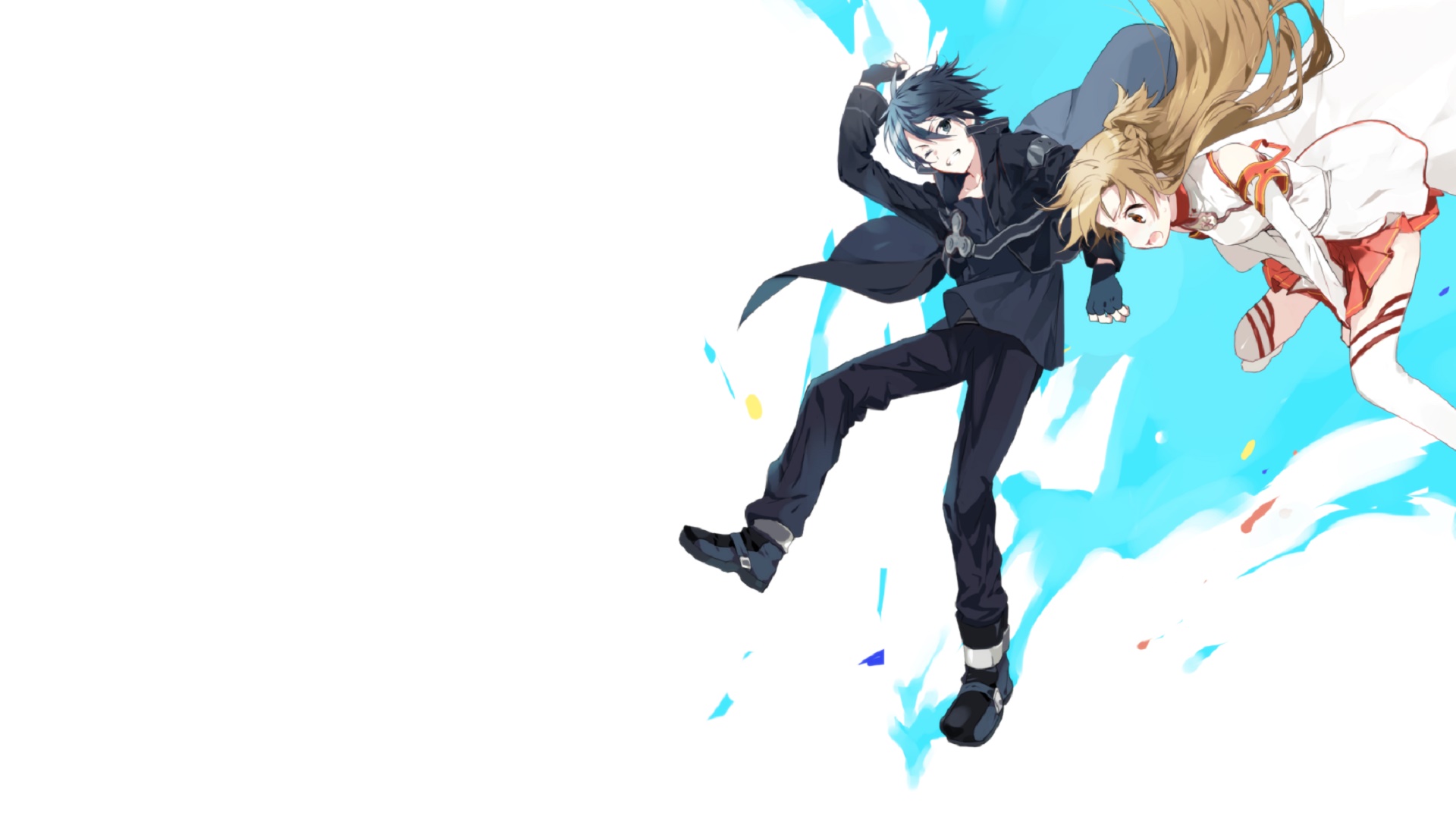 Kirito and Asuna from Sword Art Online HD Wallpaper