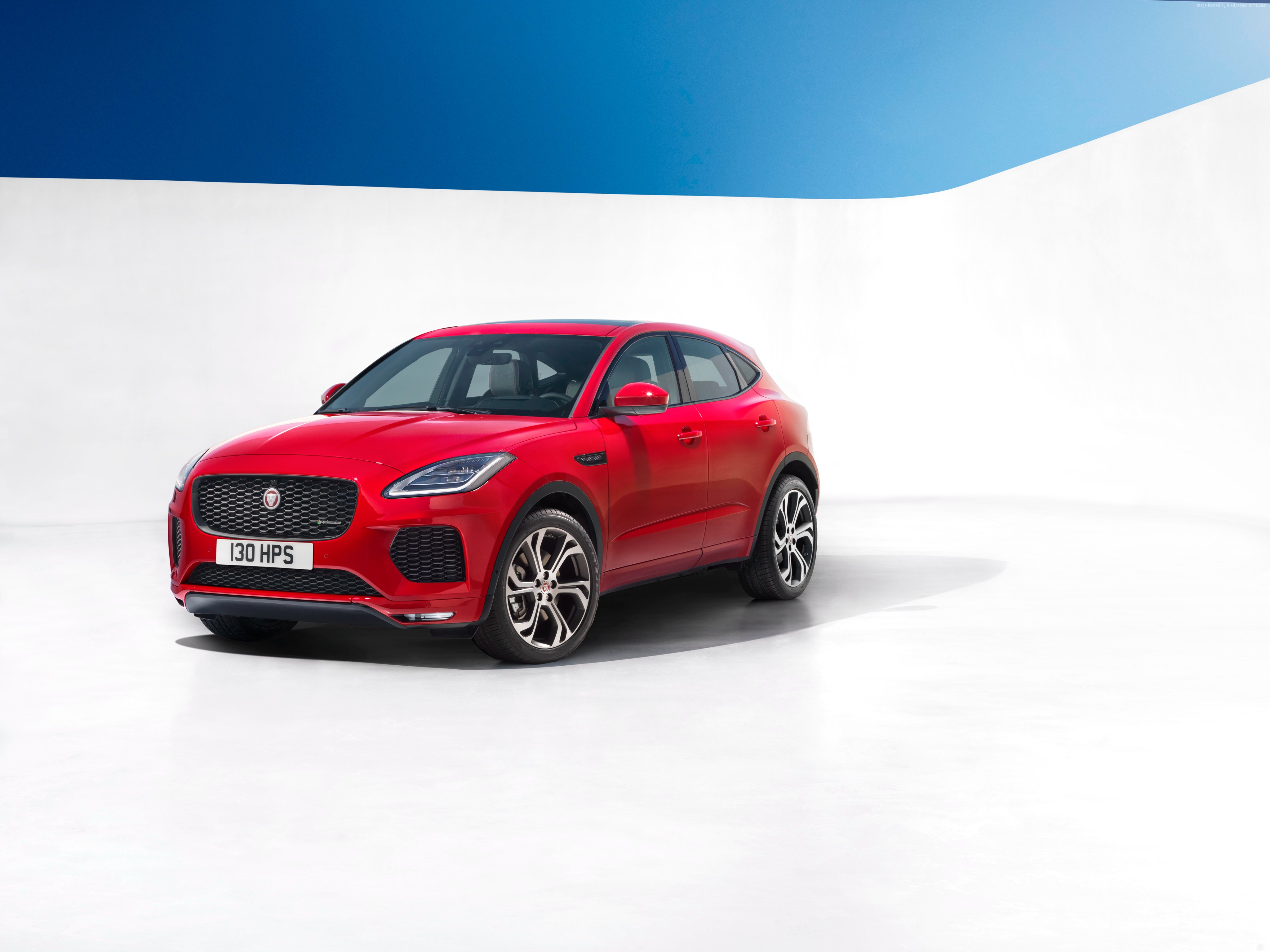 Red Jaguar E-Pace 4K HD Wallpaper