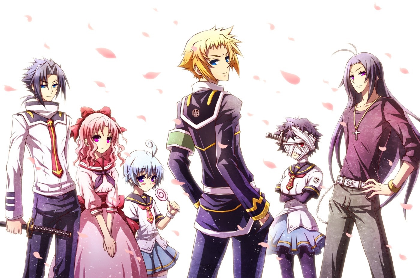 Group of characters from Medaka Box HD Wallpaper