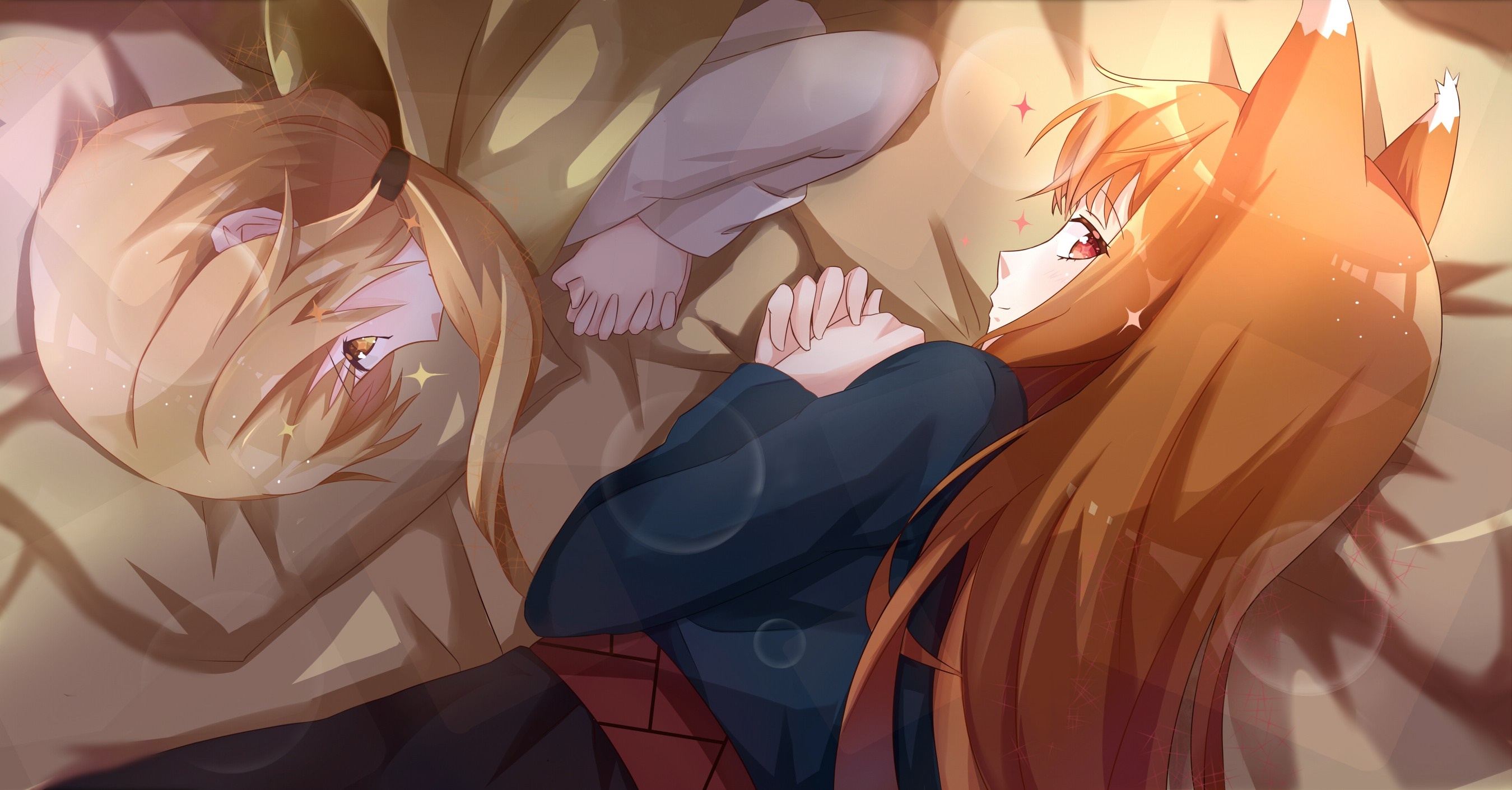 Holo from Spice and Wolf lying down HD Wallpaper