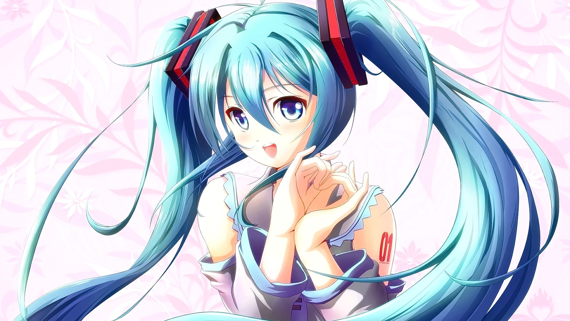 Hatsune Miku from Vocaloid HD Wallpaper