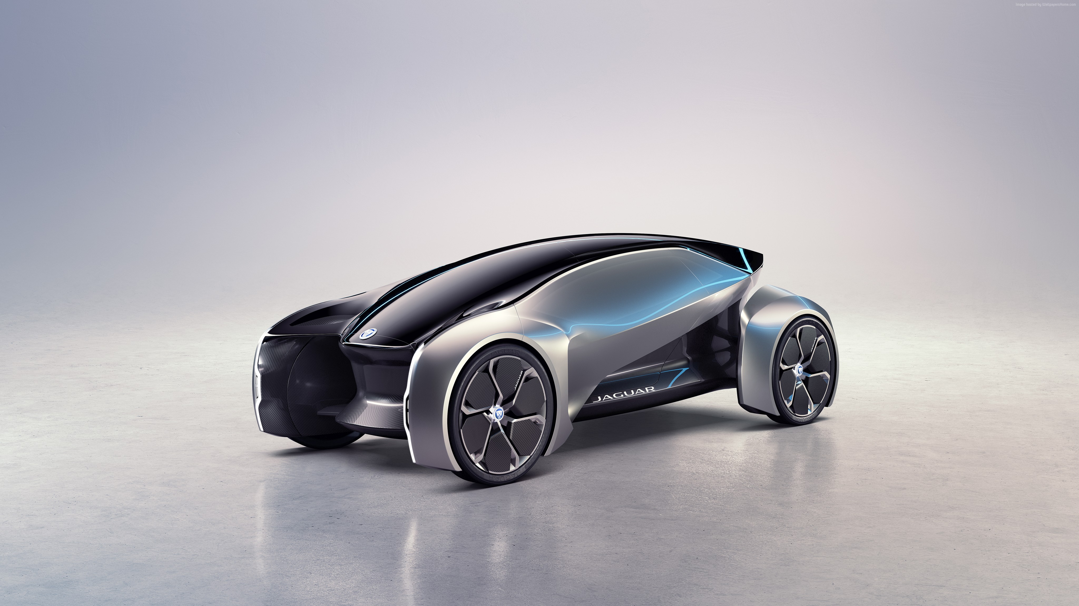 Jaguar Future-Type electric concept car 4K HD Wallpaper