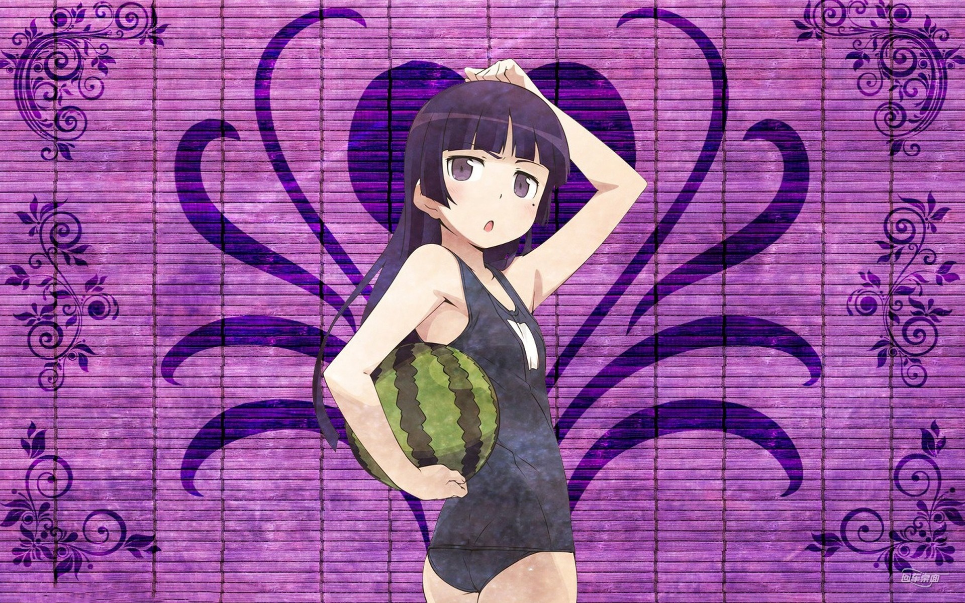 Gokou Ruri from Ore no Imouto ga Konnani Kawaii Wake ga Nai holding a watermelon HD Wallpaper