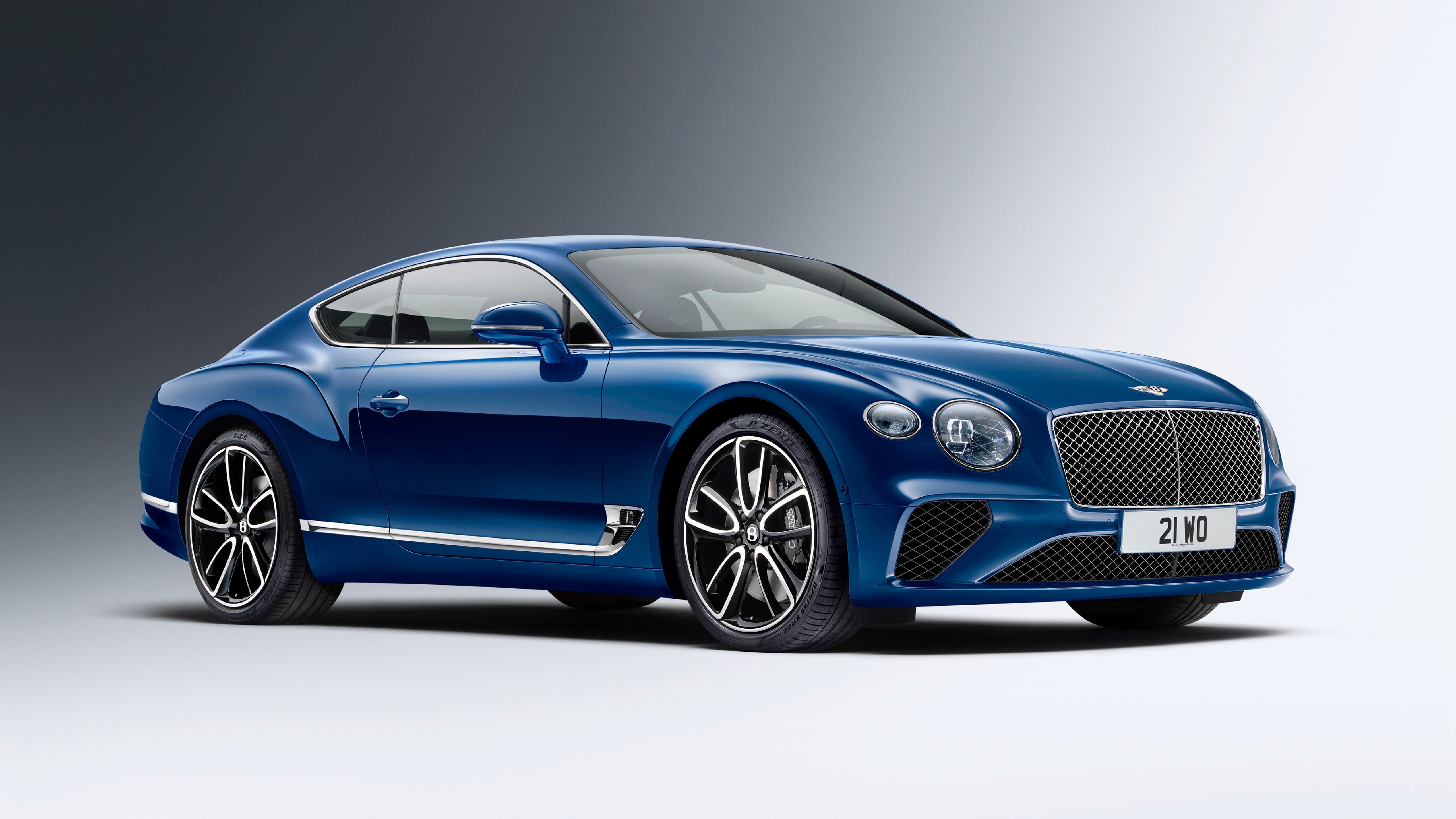 Blue Bentley Continental GT Coupe HD Wallpaper