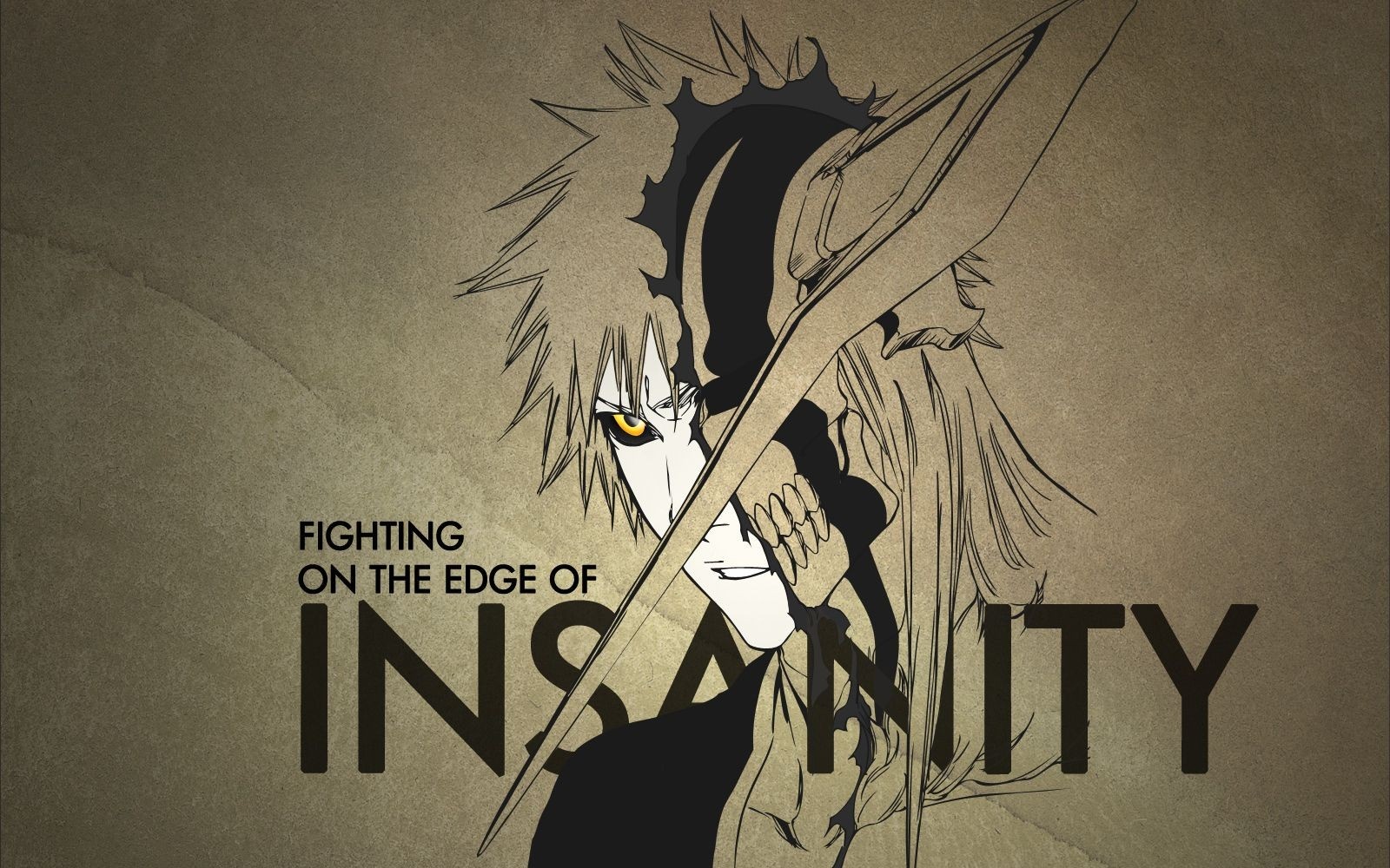 Kurosaki Ichigo from Bleach fighting on the edge of insanity HD Wallpaper