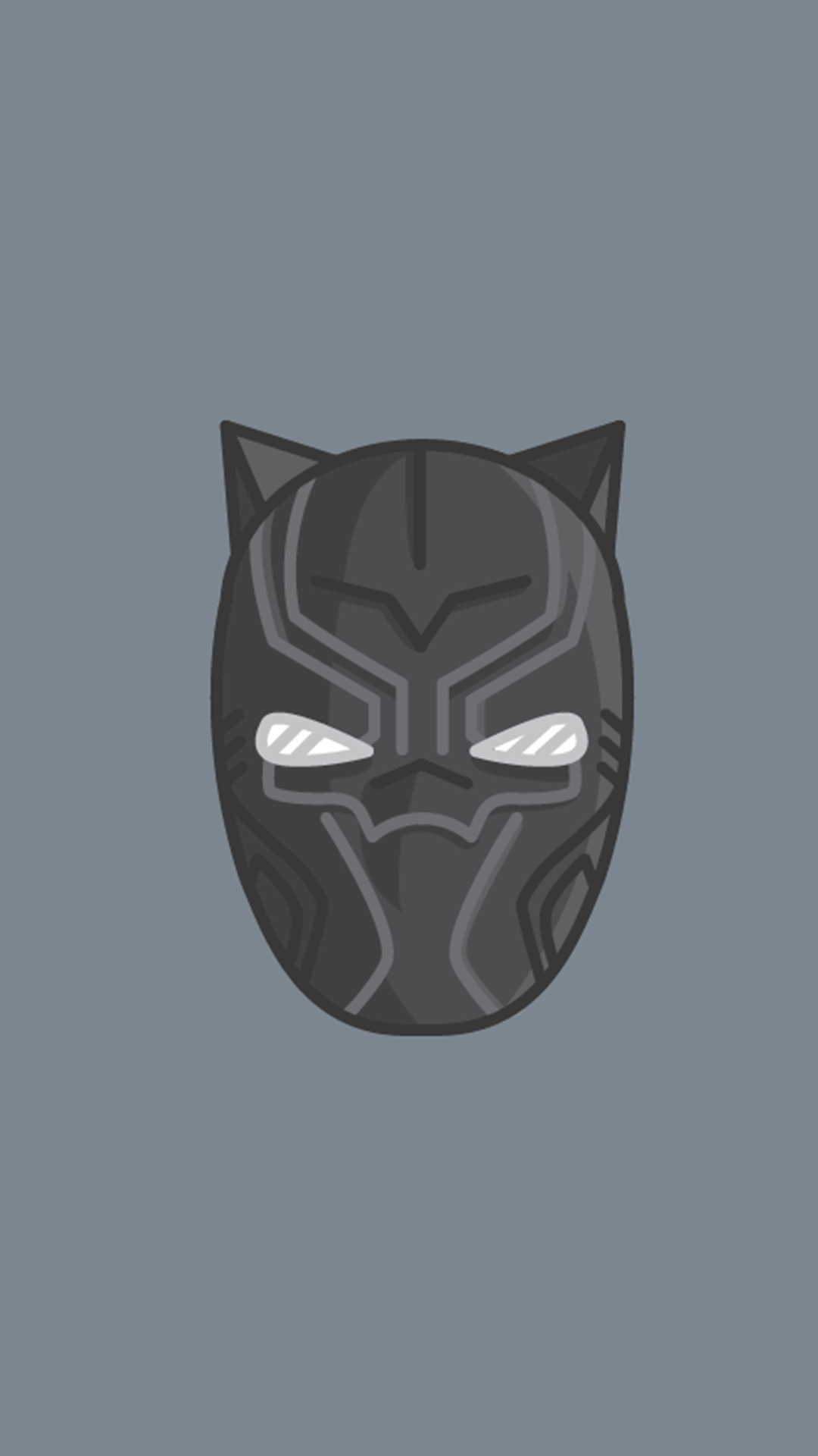 Black Panther mask illustration HD Wallpaper