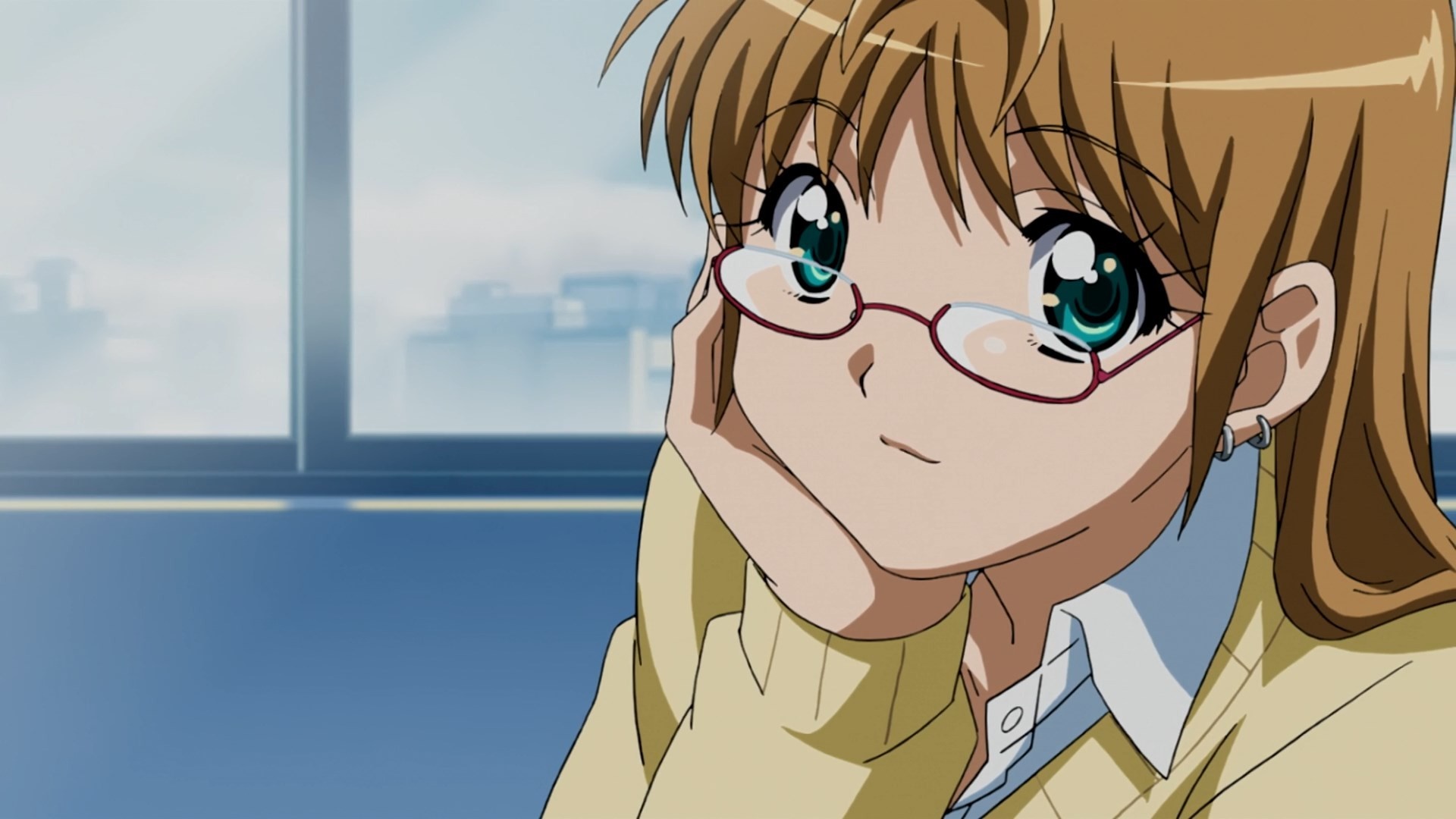 Anime girl with glasses from B Gata H Kei HD Wallpaper