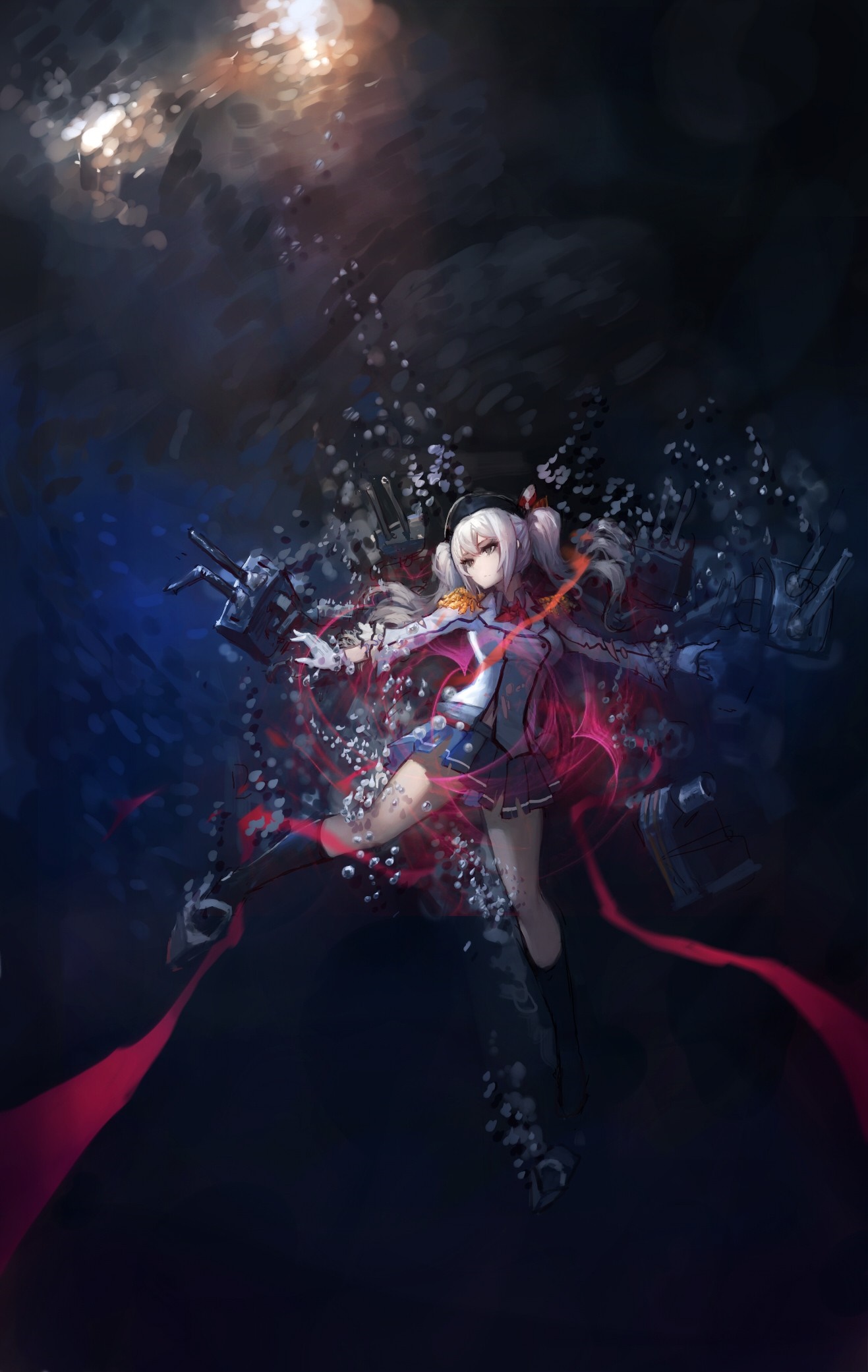 Kashima from Kantai Collection underwater HD Wallpaper