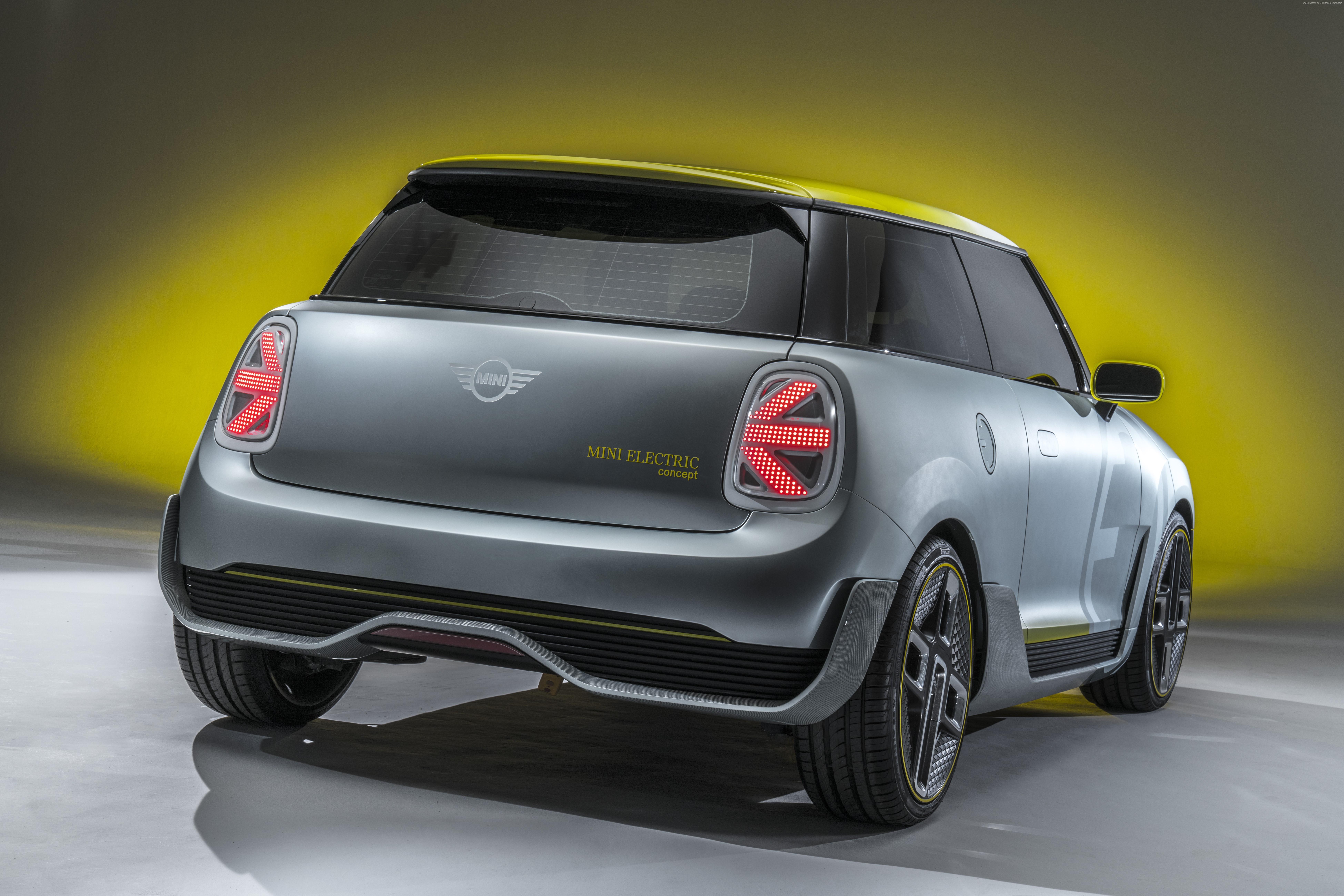 Mini Electric Concept car rear view HD Wallpaper
