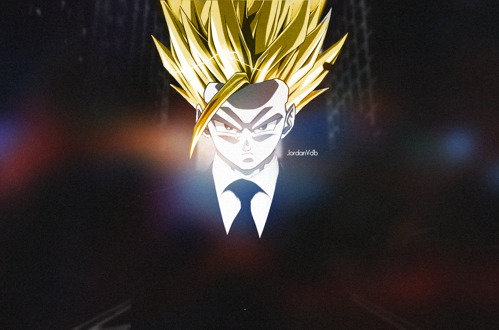 Gohan from Dragon Ball in a suit HD Wallpaper
