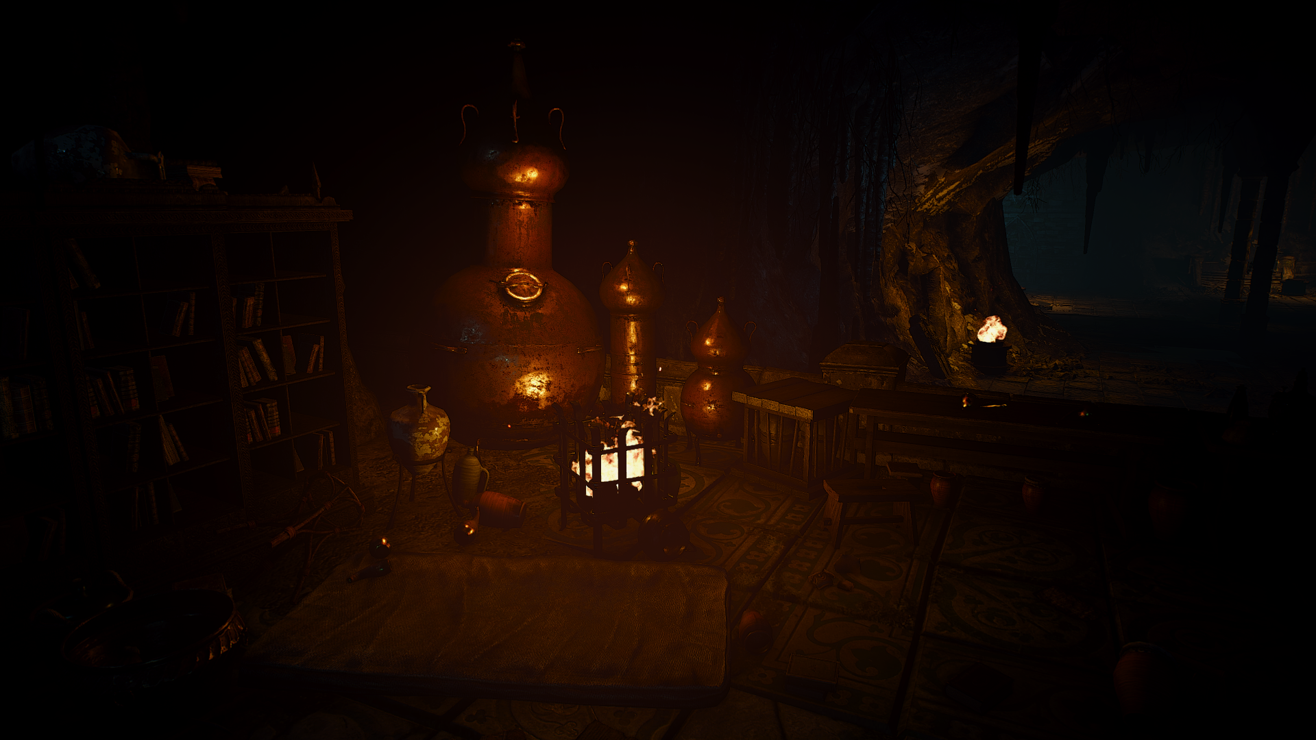 The Witcher 3: Wild Hunt - Alchemy Lab HD Wallpaper