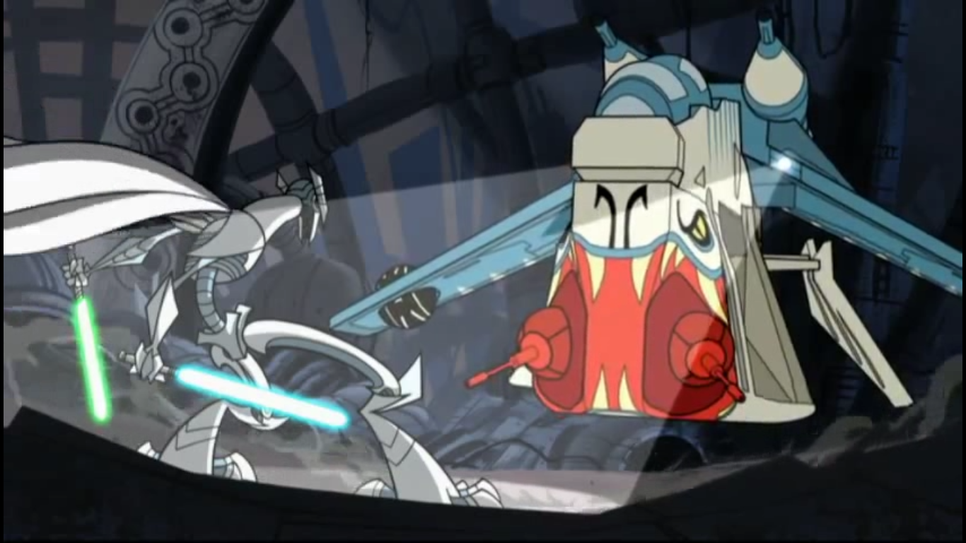 General Grievous fighting with lightsabers from Star Wars: The Clone Wars HD Wallpaper