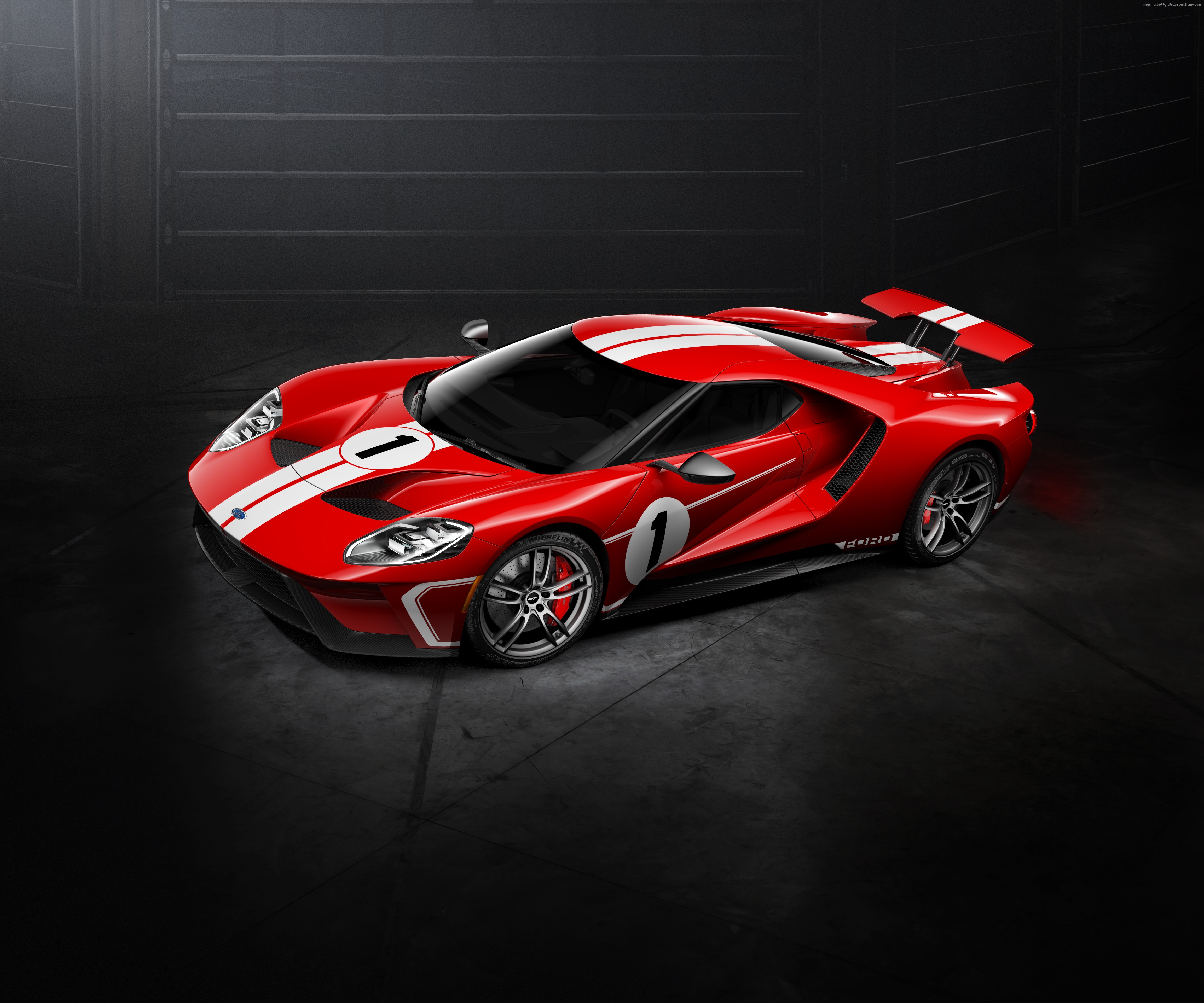 Red 2018 Ford GT 67 Heritage Edition 4K HD Wallpaper