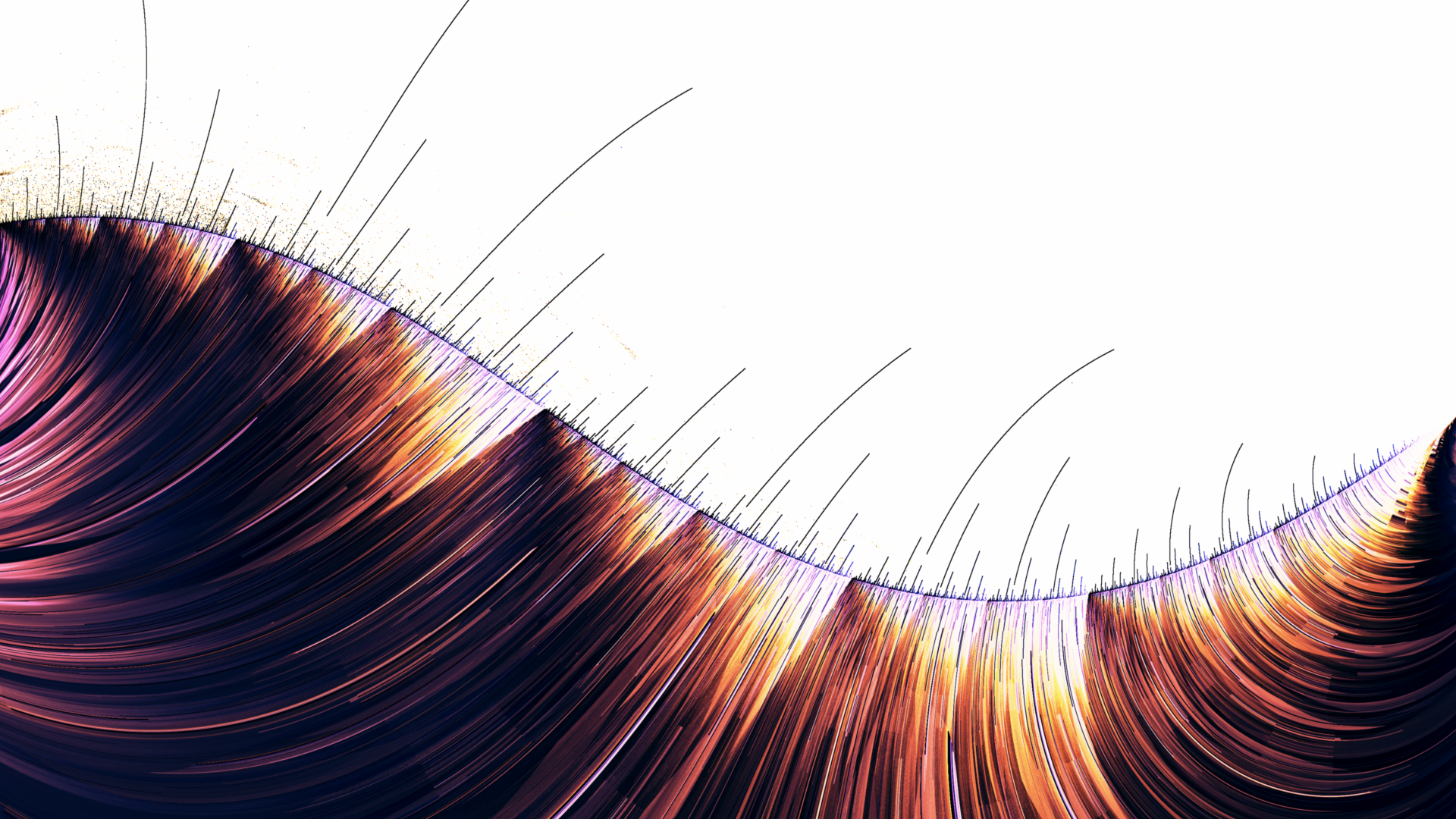 Abstract fractal pattern with flowing lines HD Wallpaper